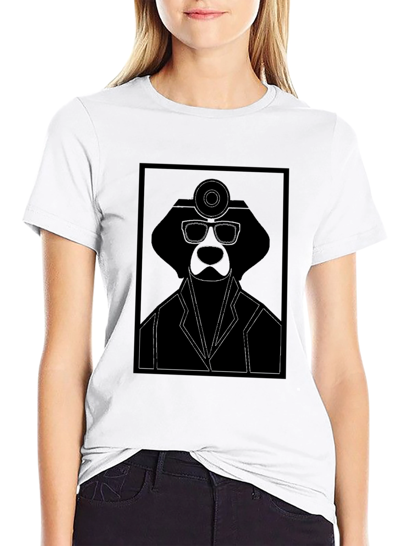 Doctor Dog Graphic Tee - Black