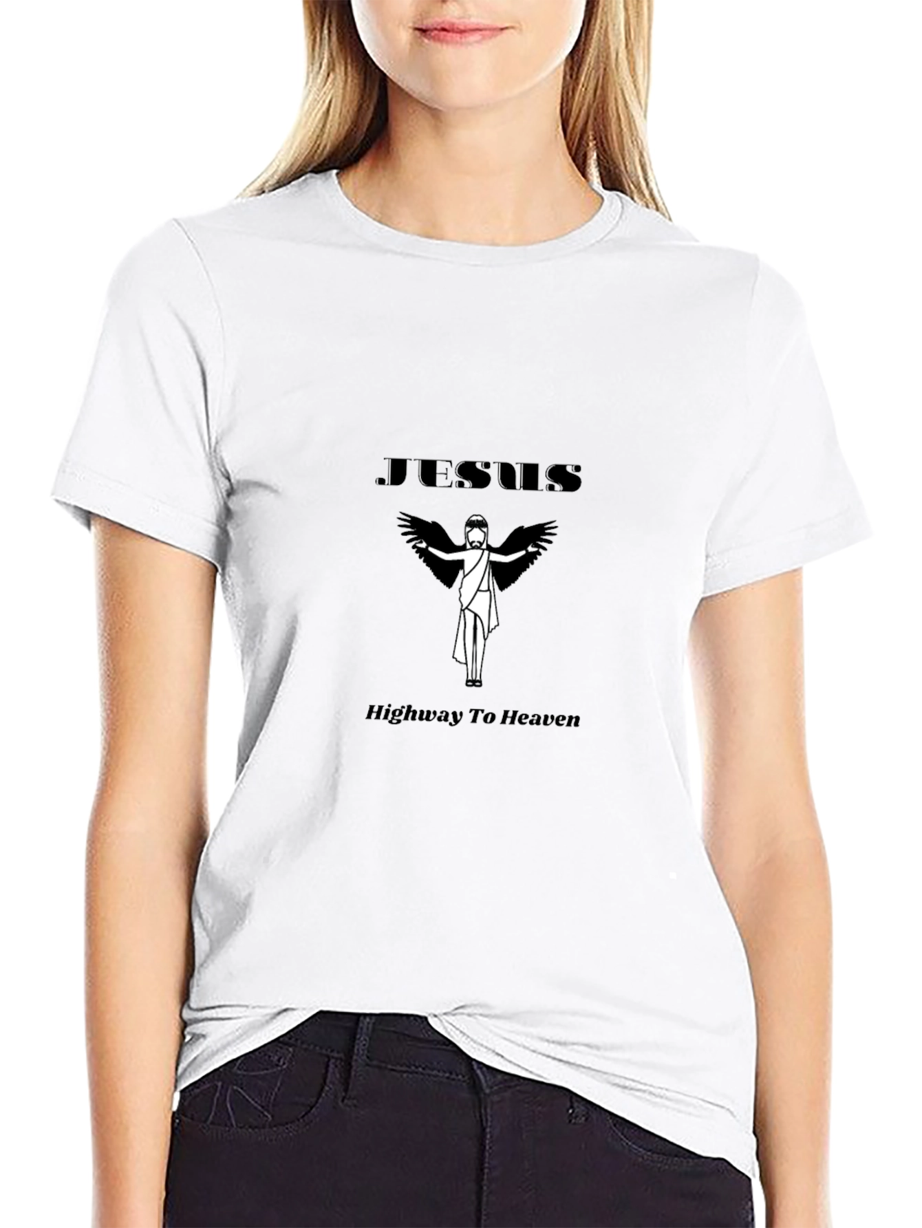 Jesus Highway To Heaven Graphic T-Shirt