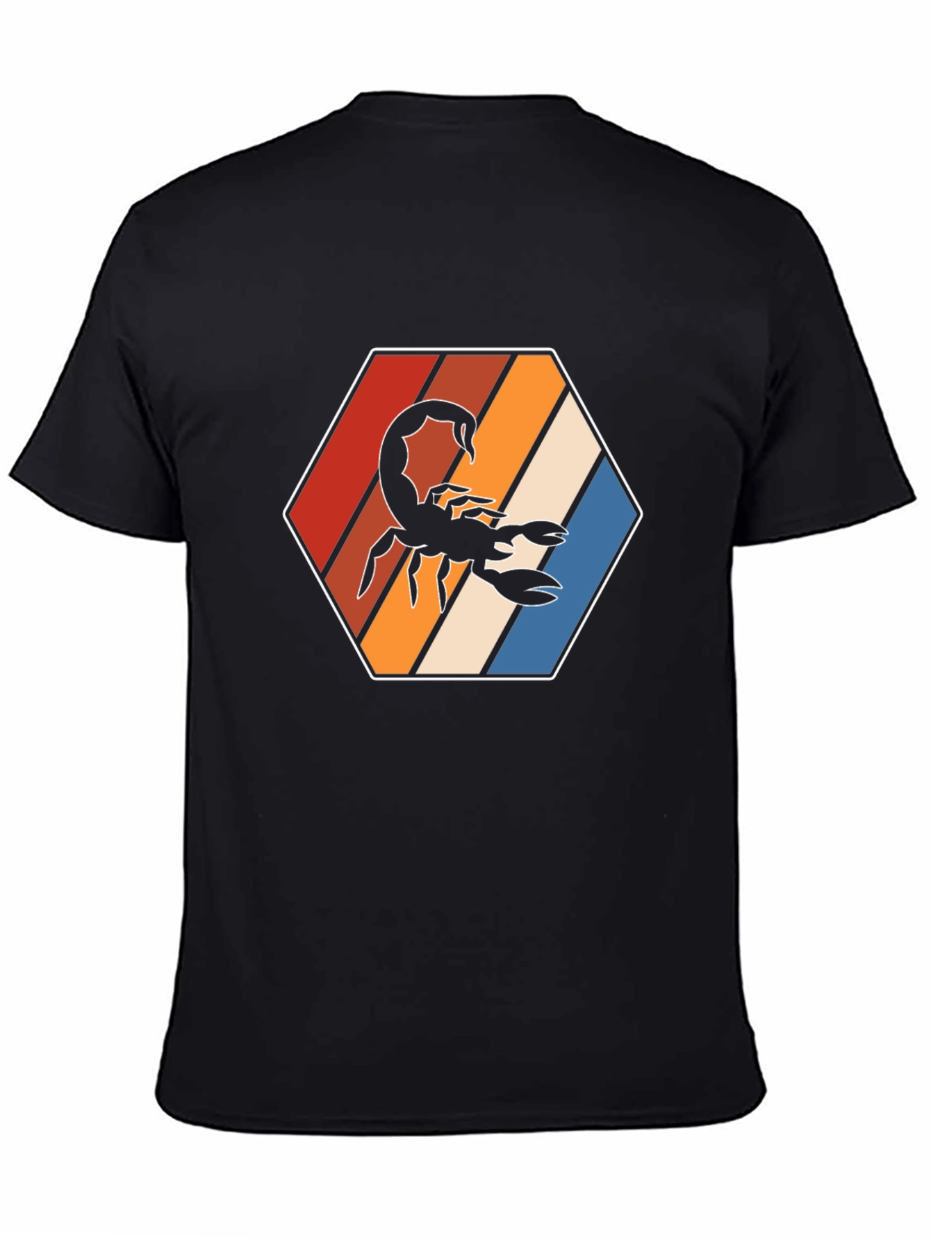 Retro Scorpion Graphic T-Shirt - Black
