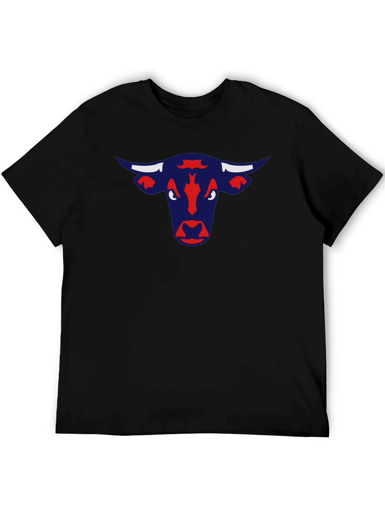 Bull Graphic Tee - Classic Black Cotton T-Shirt