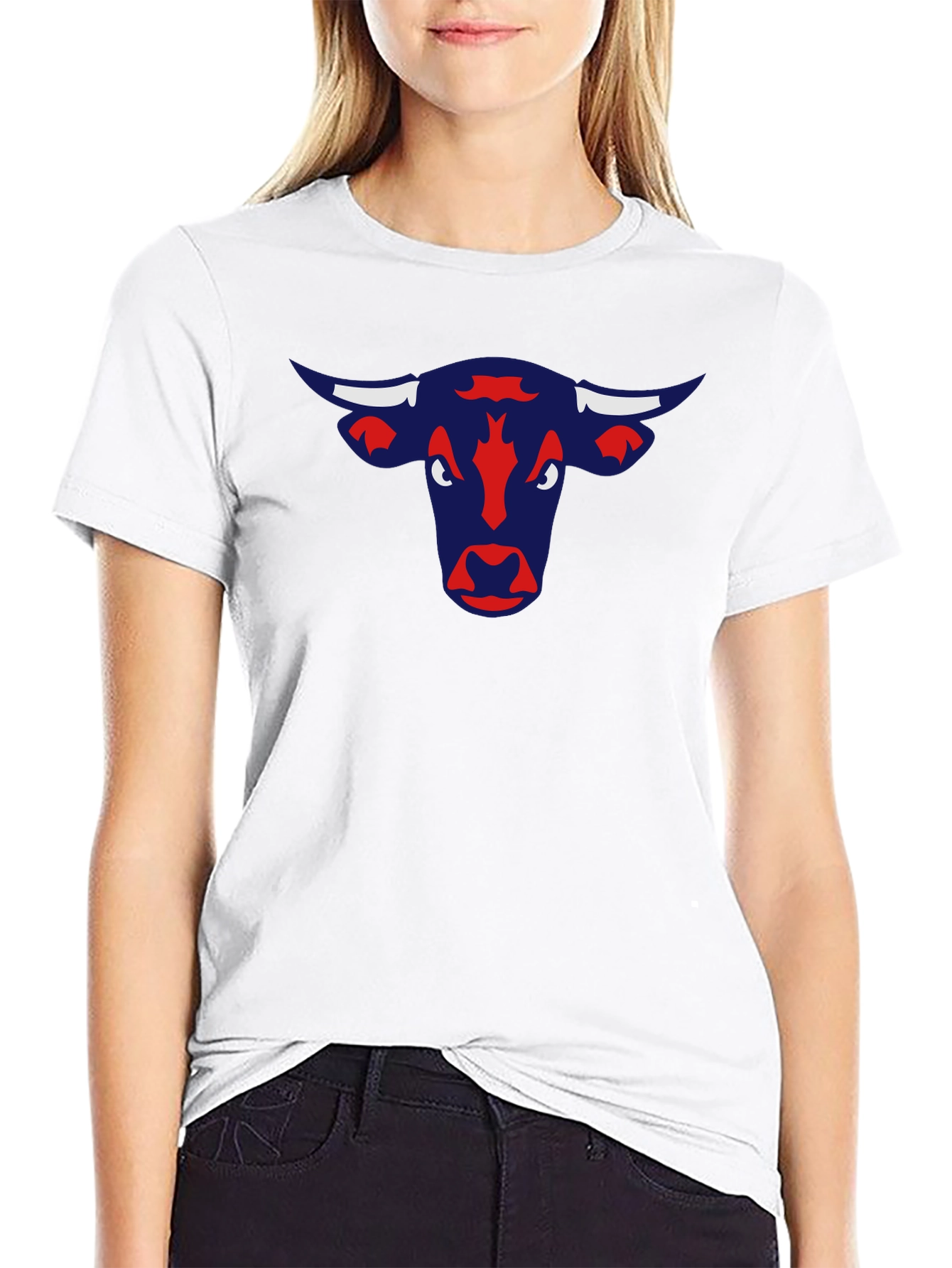 Bull Graphic Tee - Classic Black Cotton T-Shirt