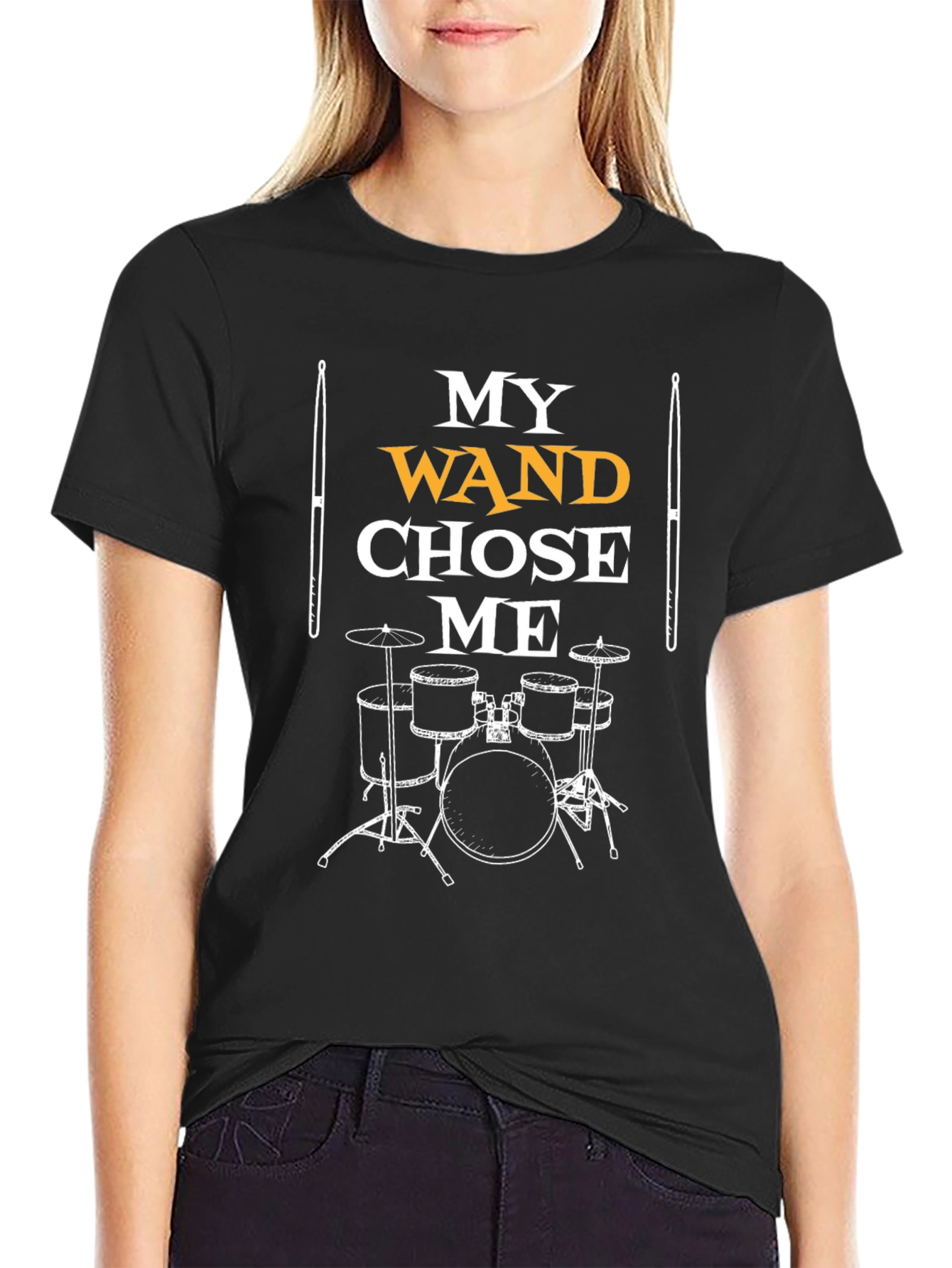 My Wand Chose Me Drum Set T-Shirt