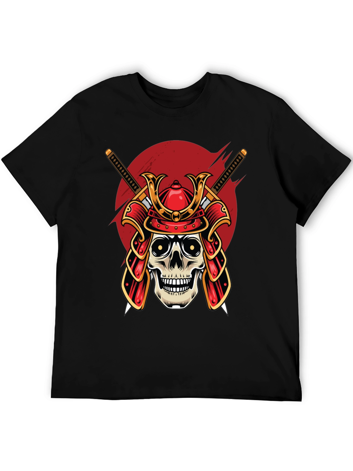 Samurai Skull Graphic T-Shirt