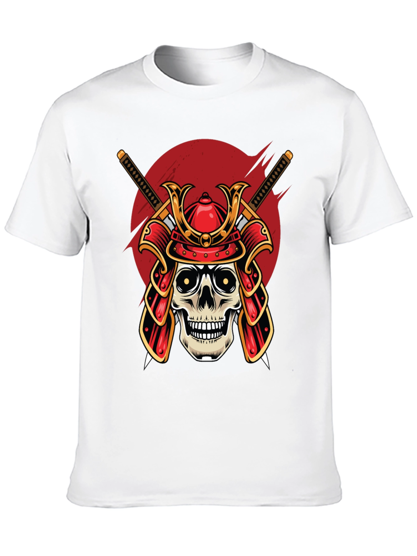 Samurai Skull Graphic T-Shirt