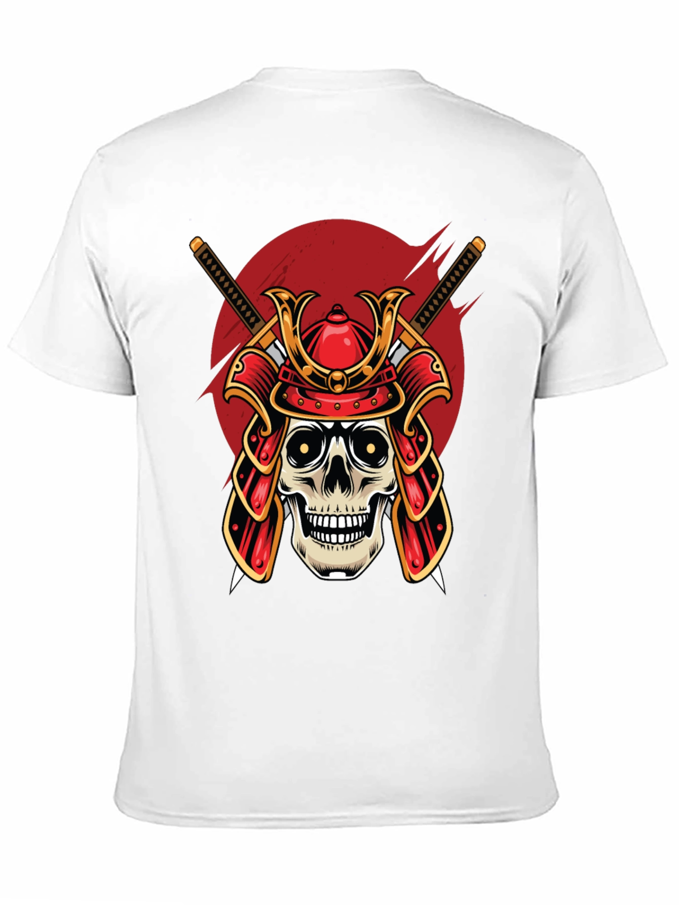 Samurai Skull Graphic T-Shirt