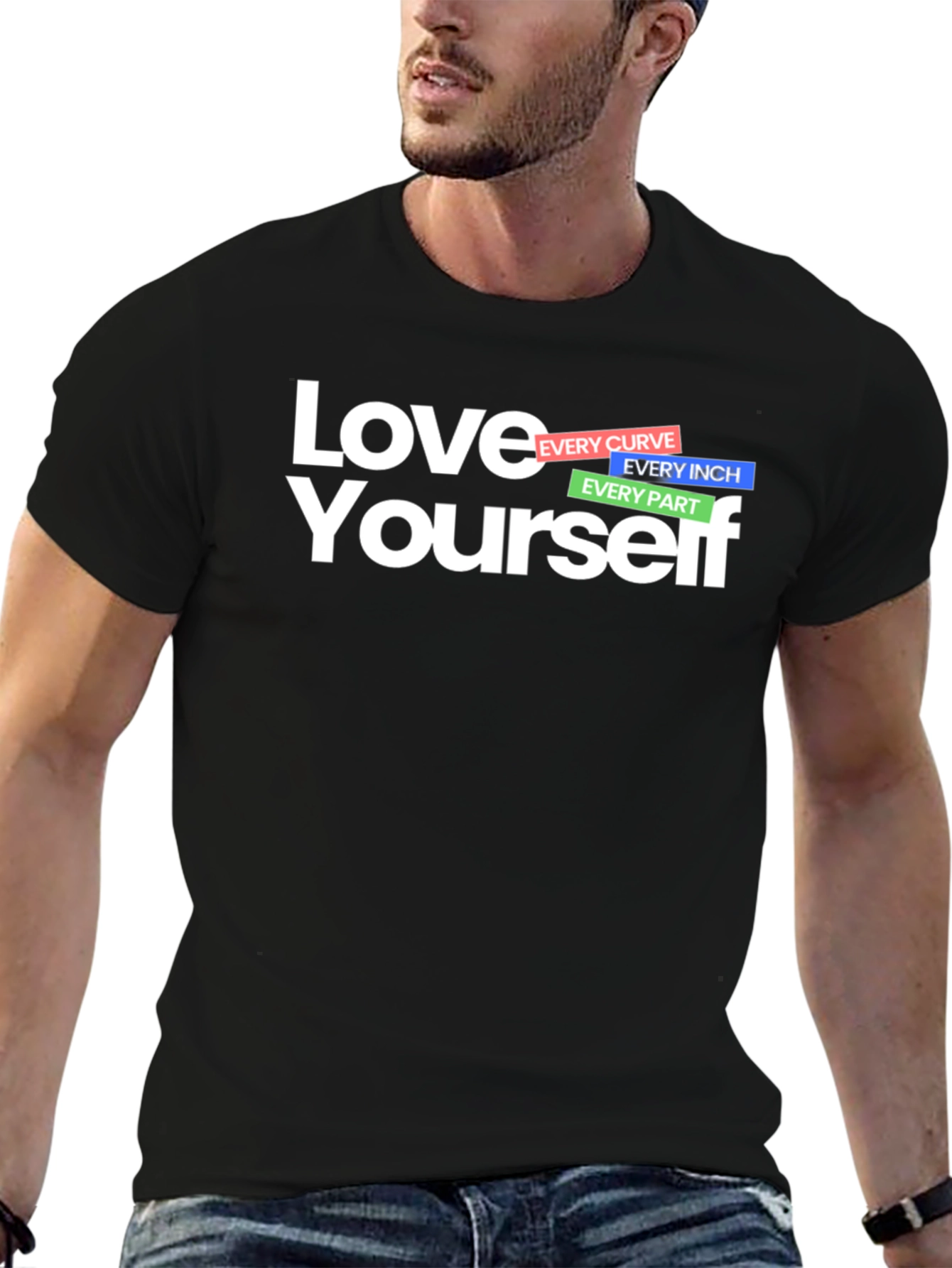 Love Yourself Graphic T-Shirt - Black