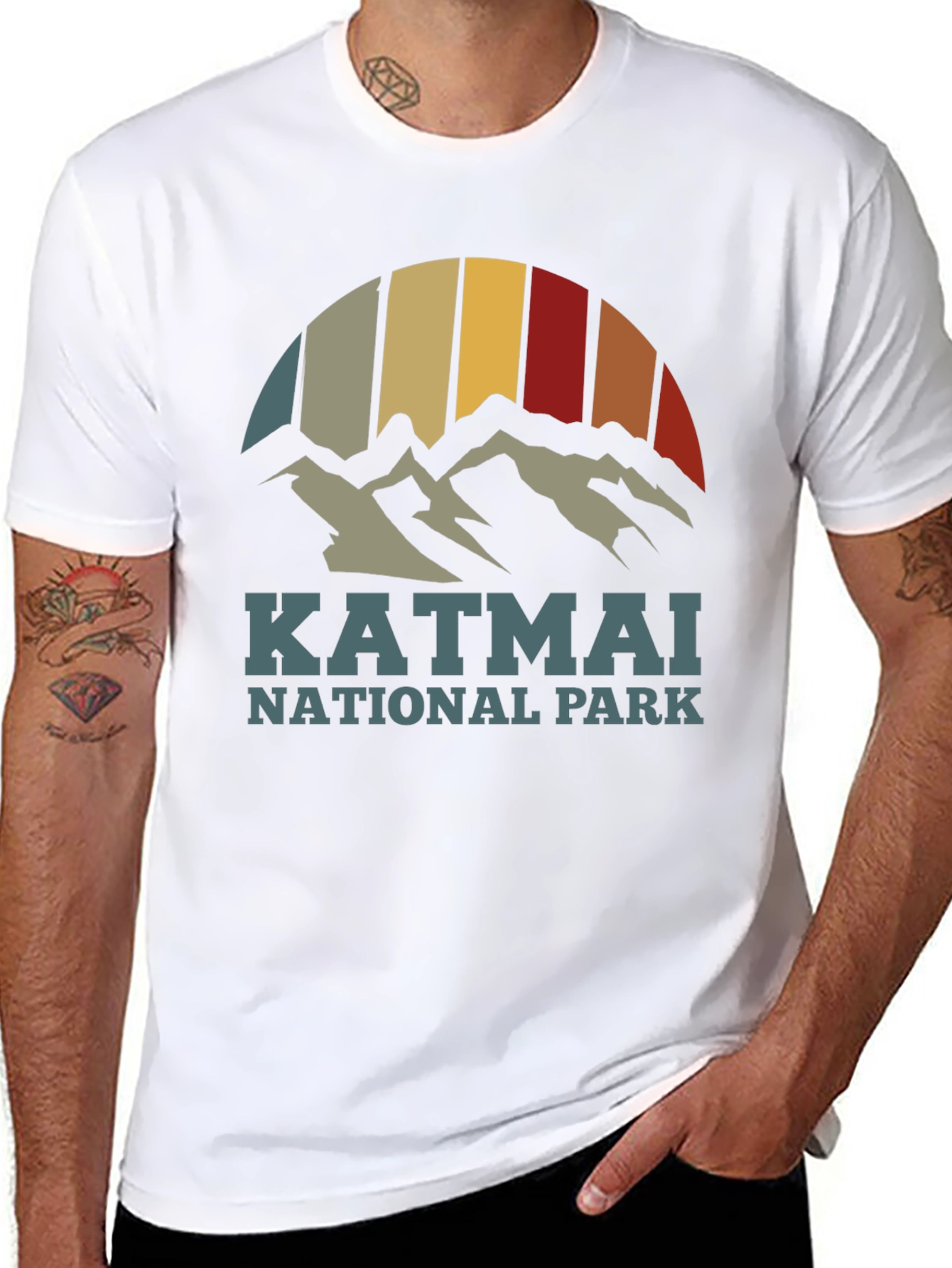 Katmai National Park Retro T-Shirt