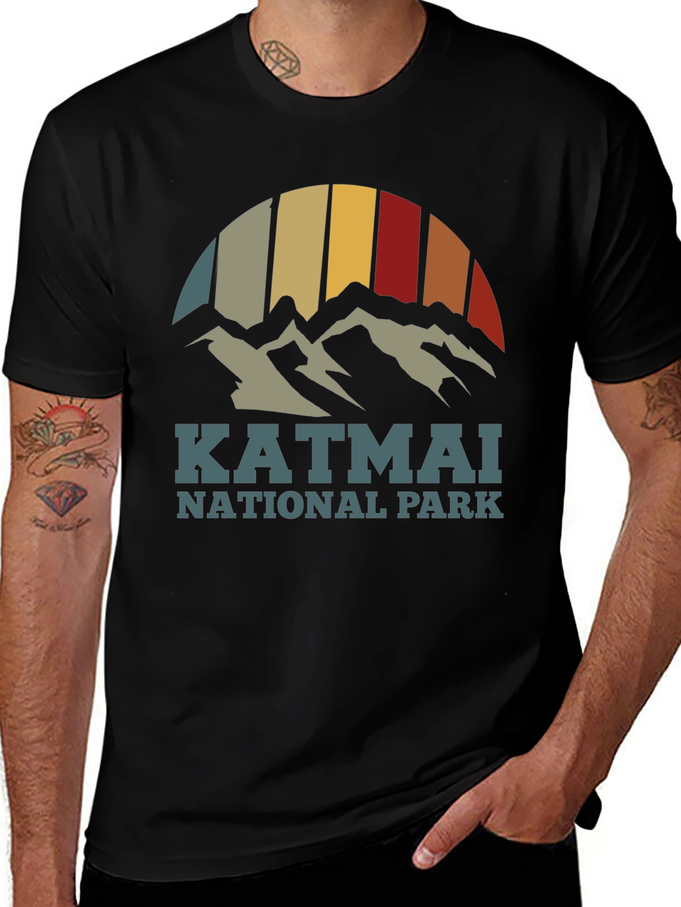 Katmai National Park Retro T-Shirt