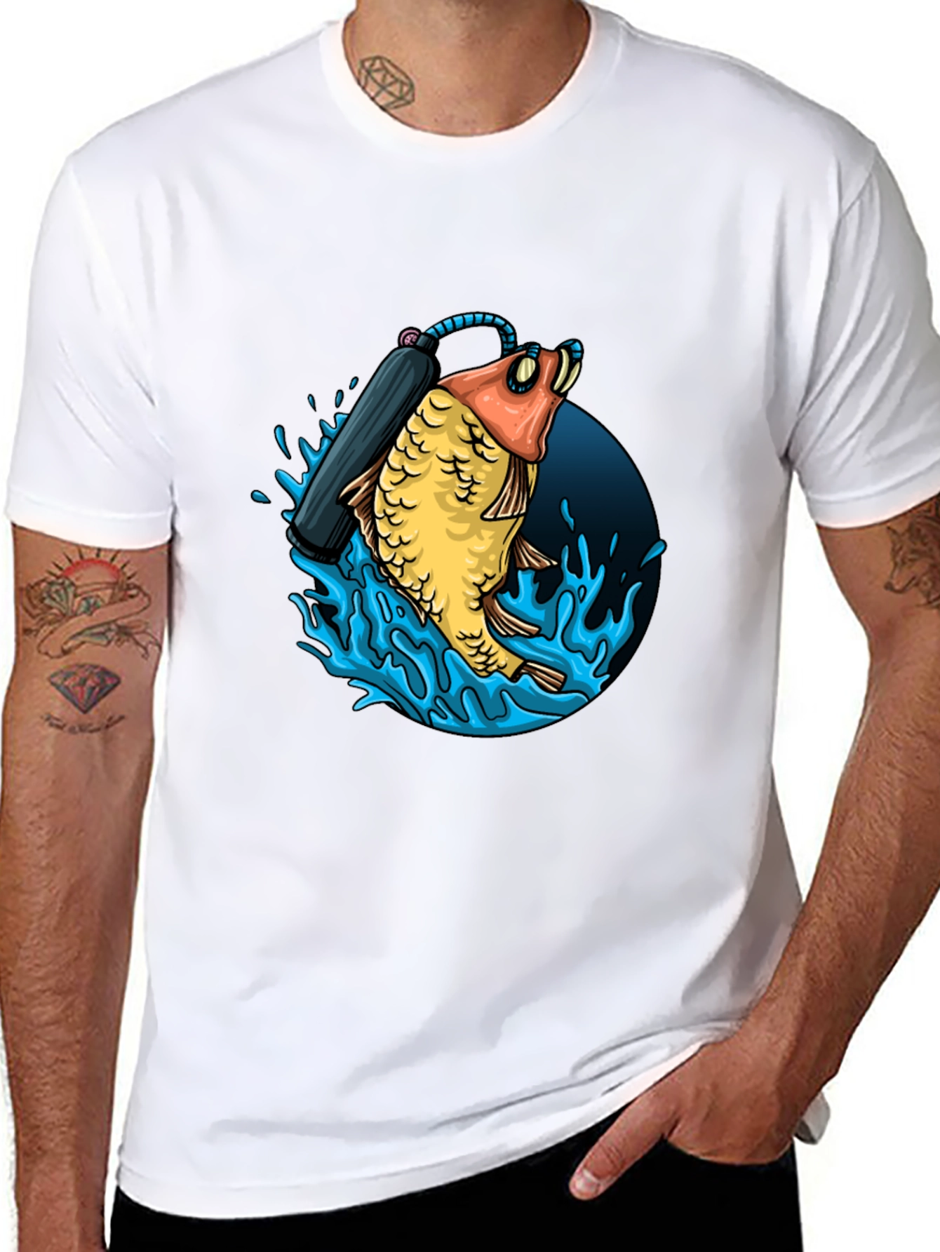 Diving Fish Graphic Tee