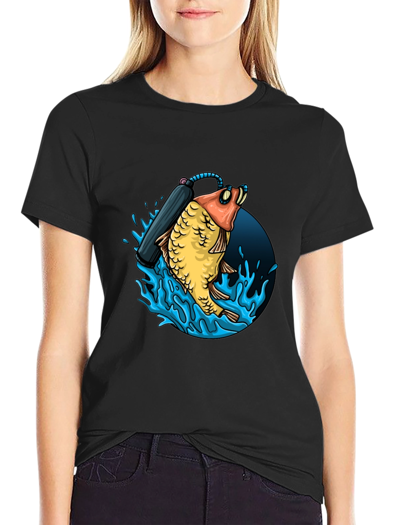 Diving Fish Graphic Tee