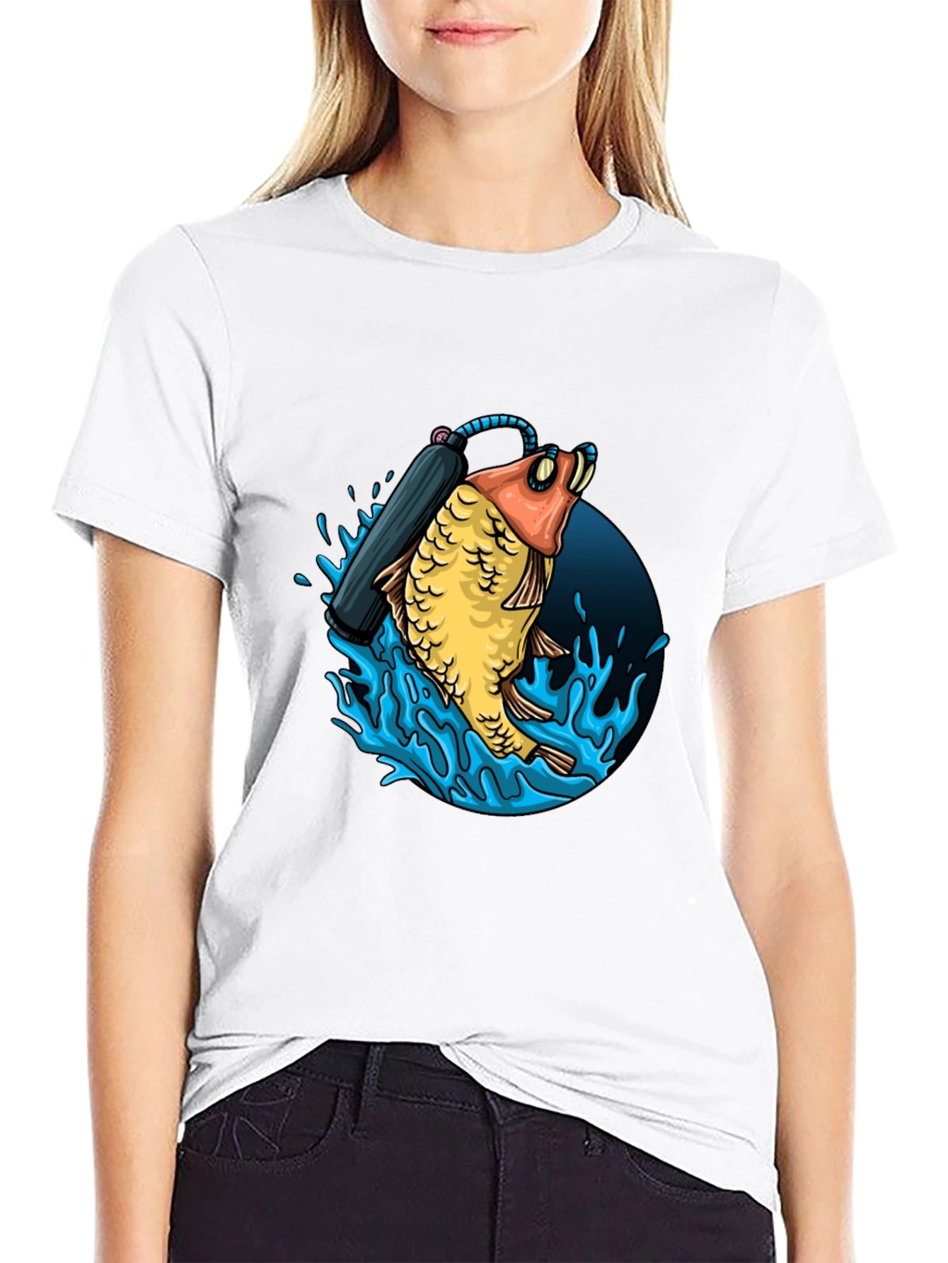 Diving Fish Graphic Tee