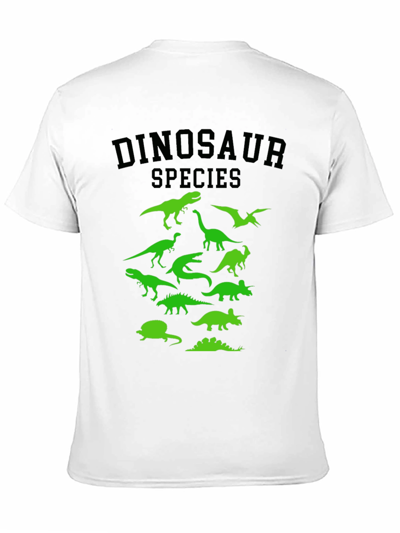 Dinosaur Species Graphic Tee - Black T-Shirt