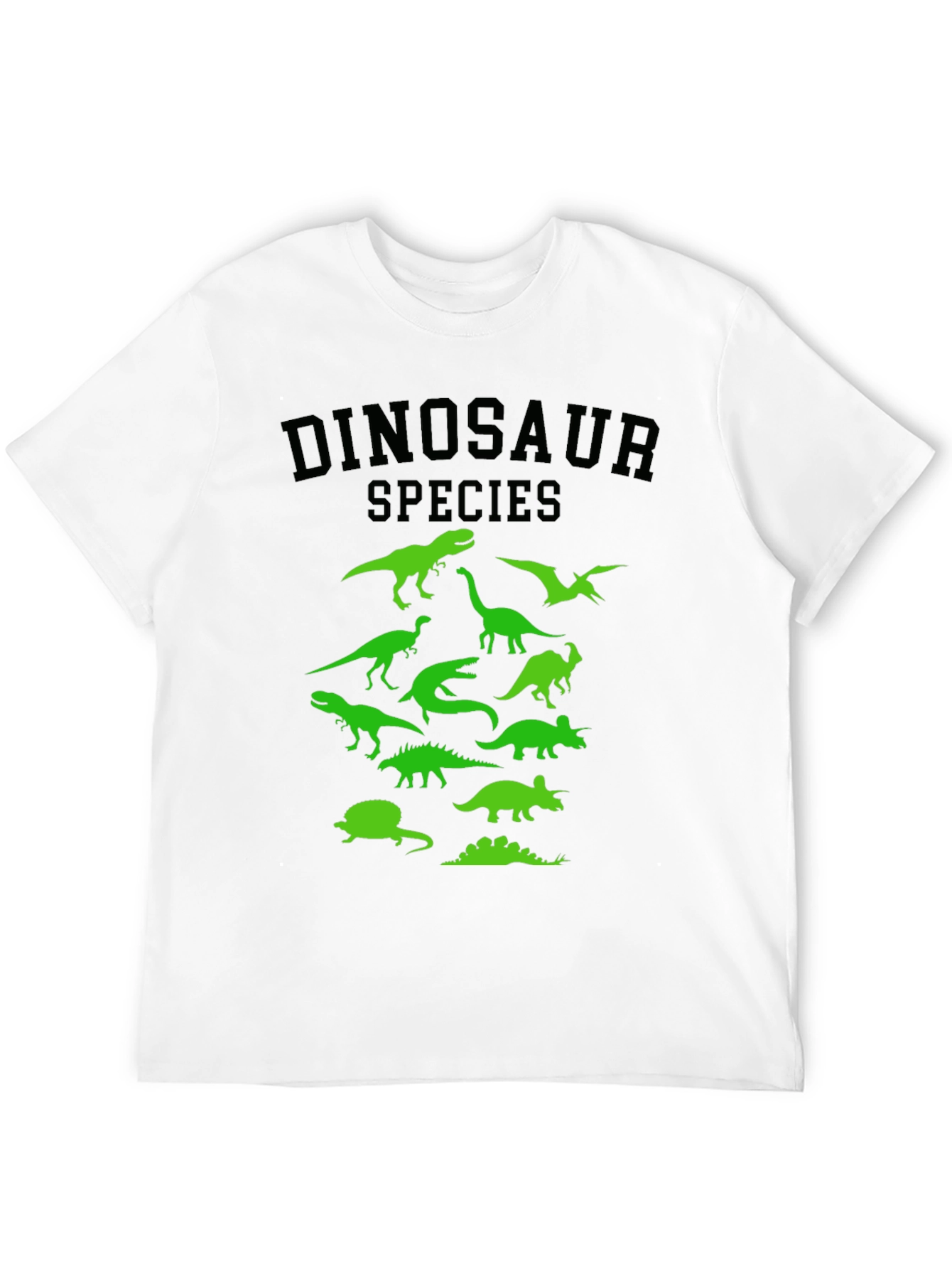 Dinosaur Species Graphic Tee - Black T-Shirt