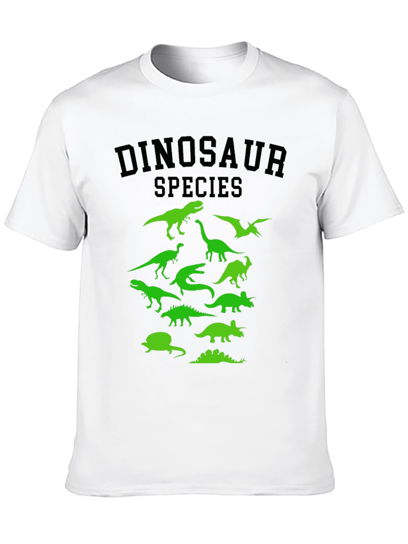 Dinosaur Species Graphic Tee - Black T-Shirt