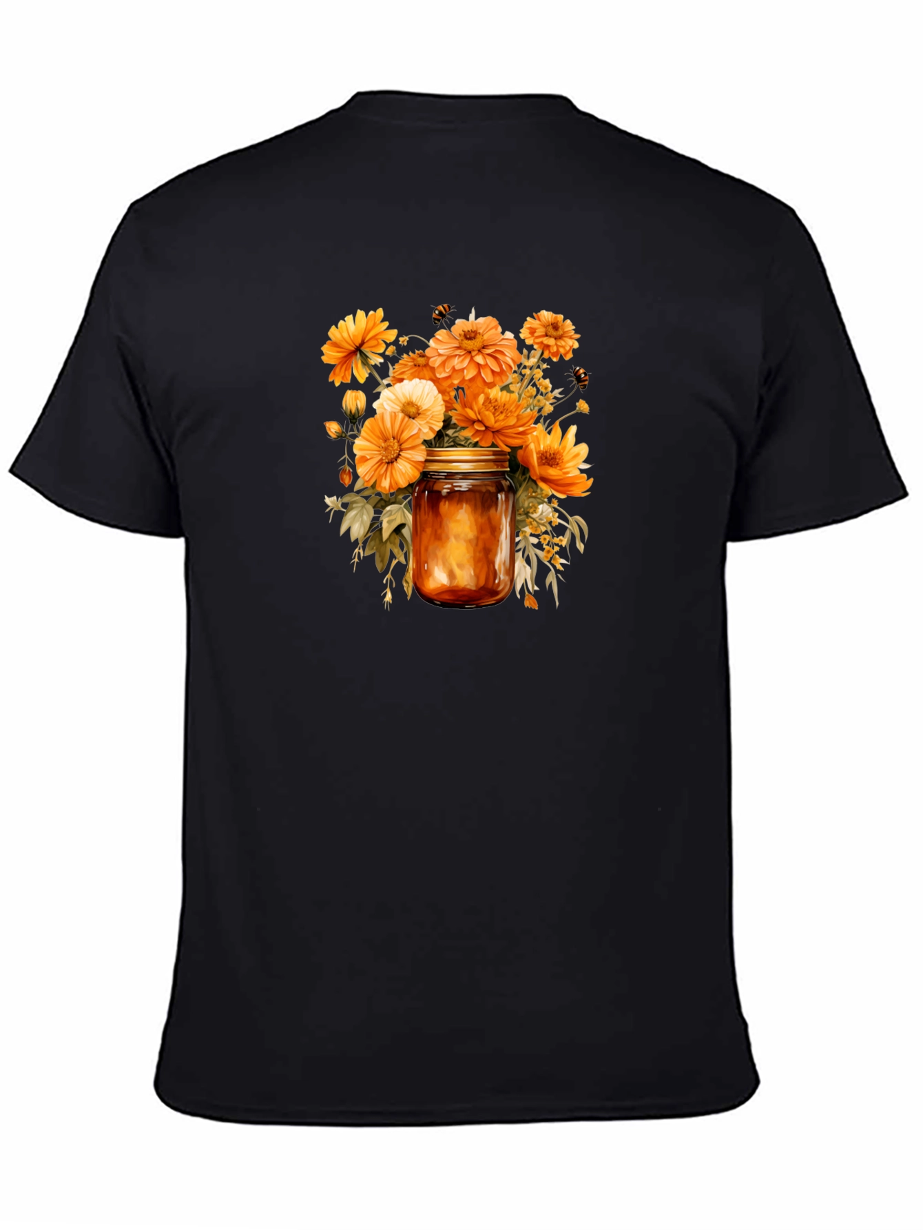 Floral Jar Graphic Tee - Stylish Comfort