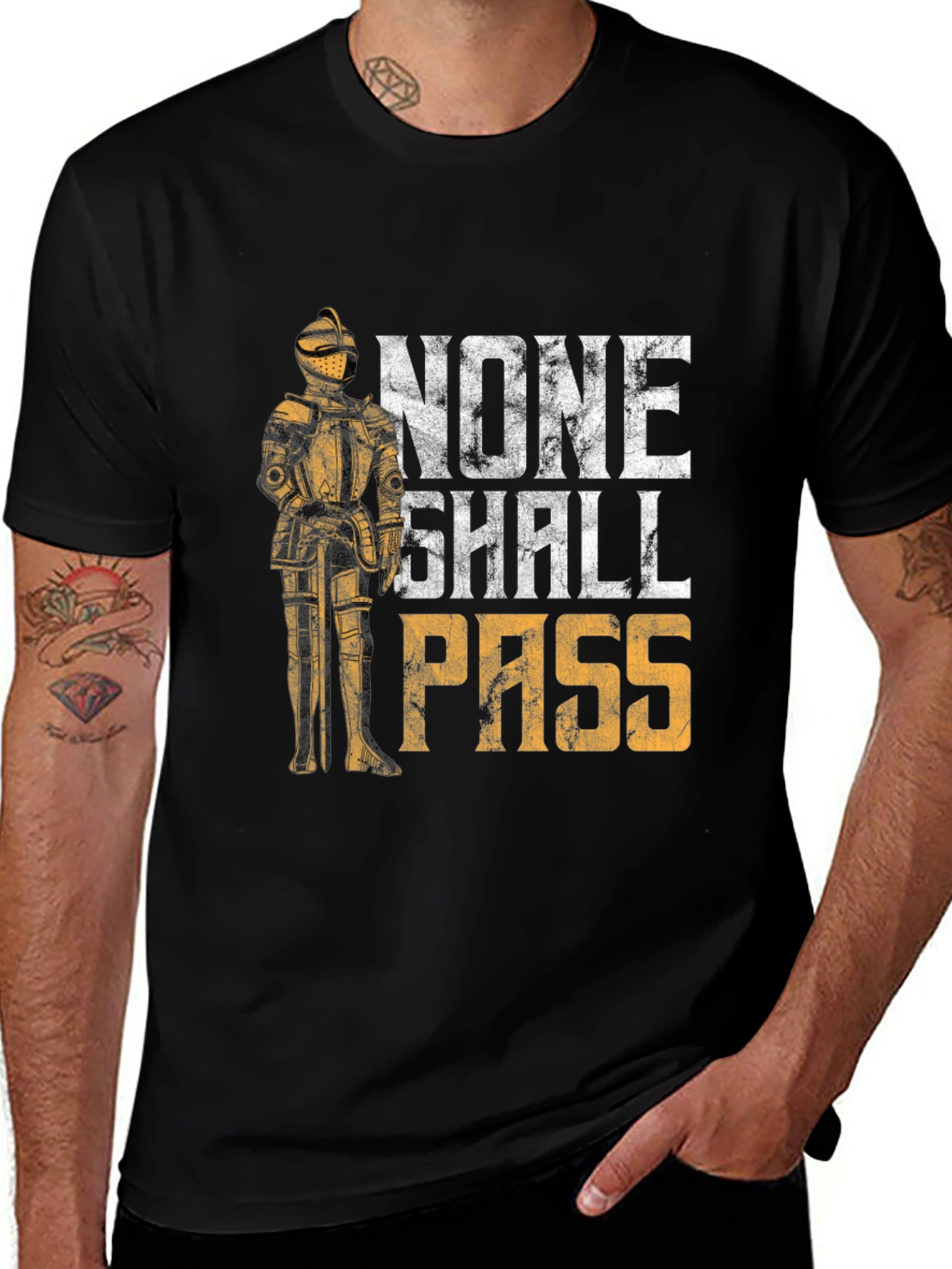 None Shall Pass Knight T-Shirt