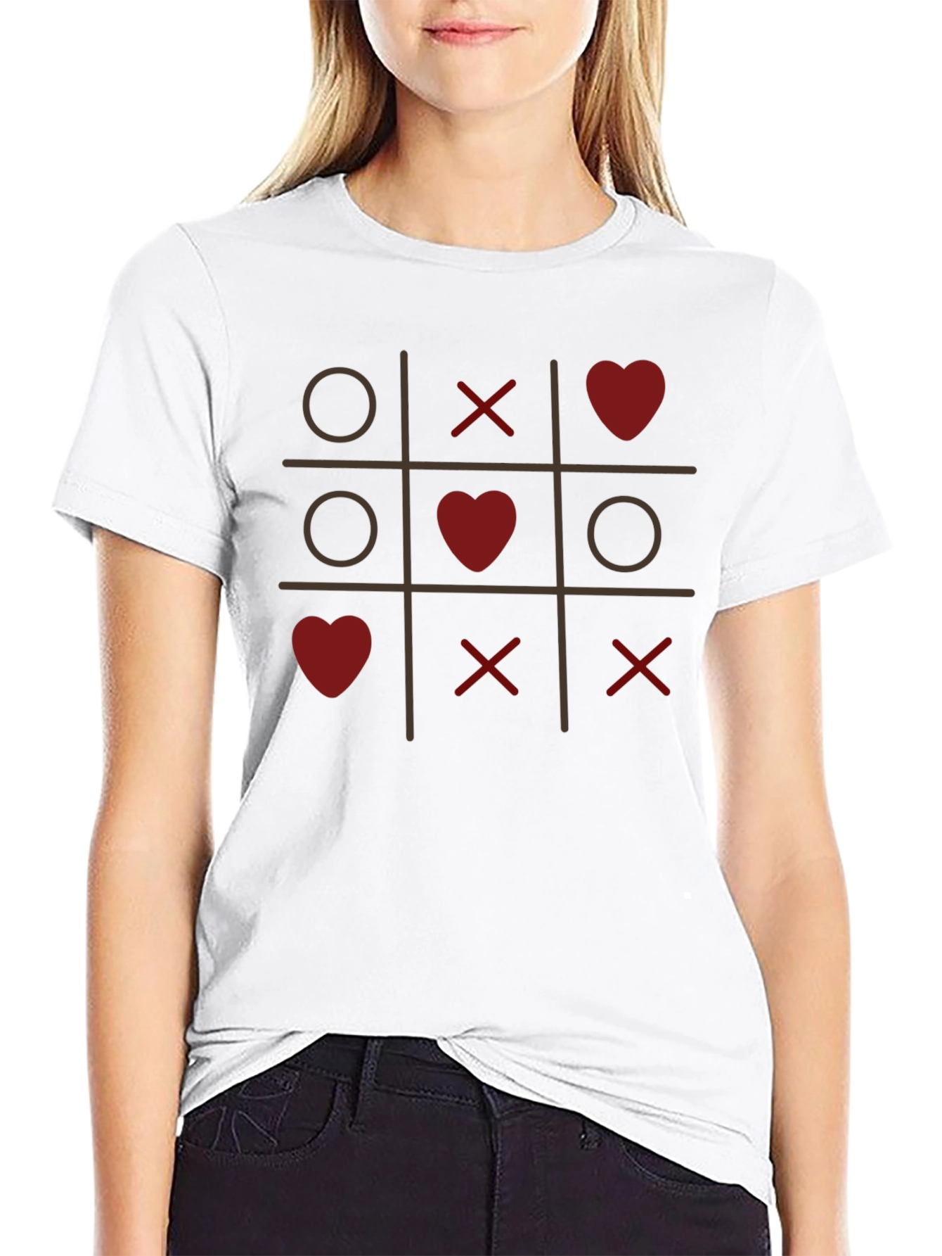 Tic-Tac-Toe Love T-Shirt - Valentines Day Special