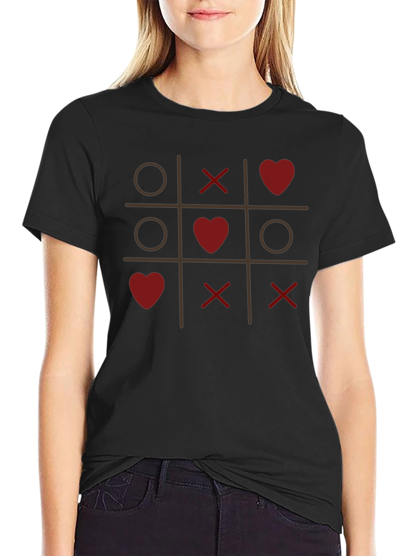 Tic-Tac-Toe Love T-Shirt - Valentines Day Special
