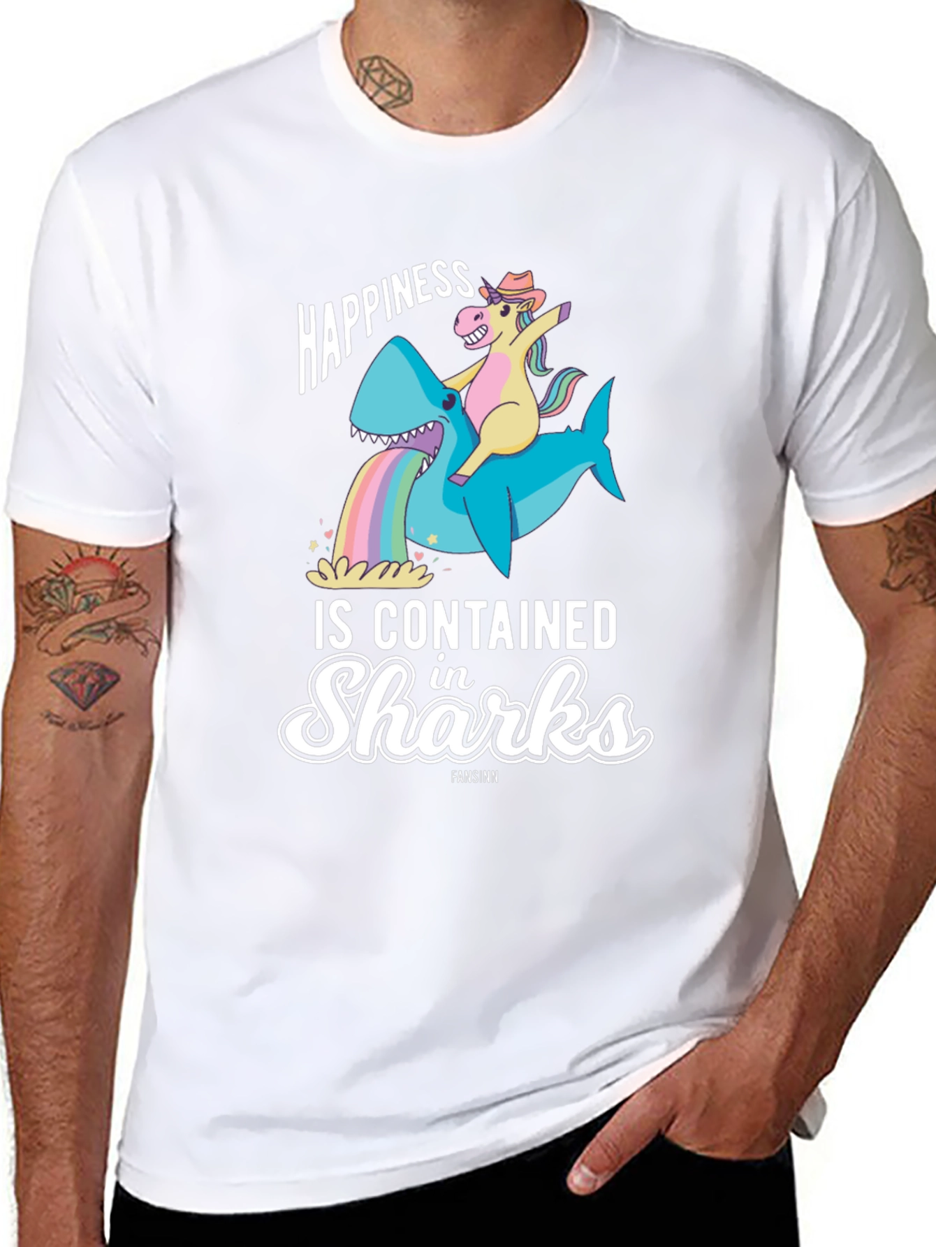 Happiness in Sharks T-Shirt