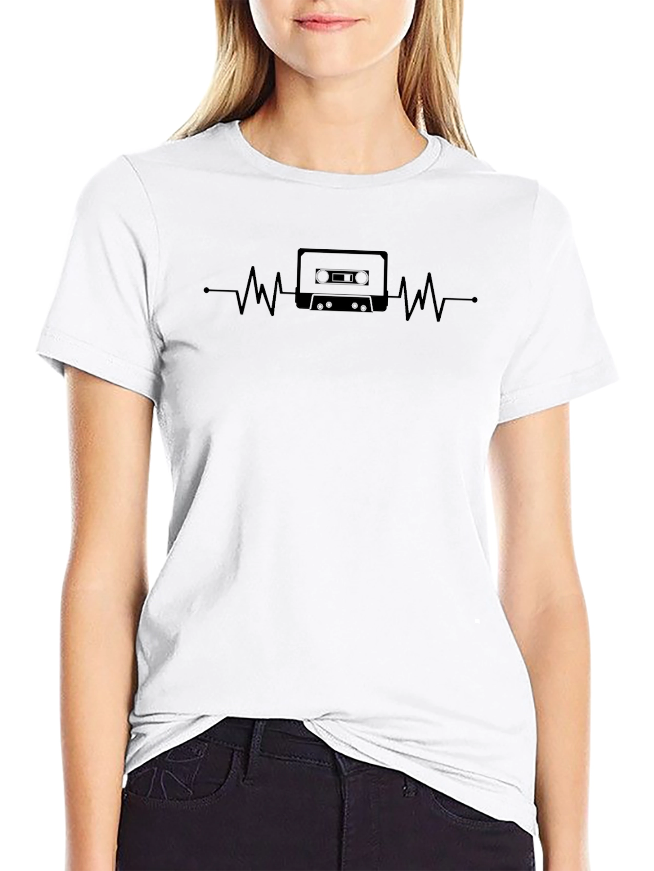 Retro Tape Heartbeat T-Shirt
