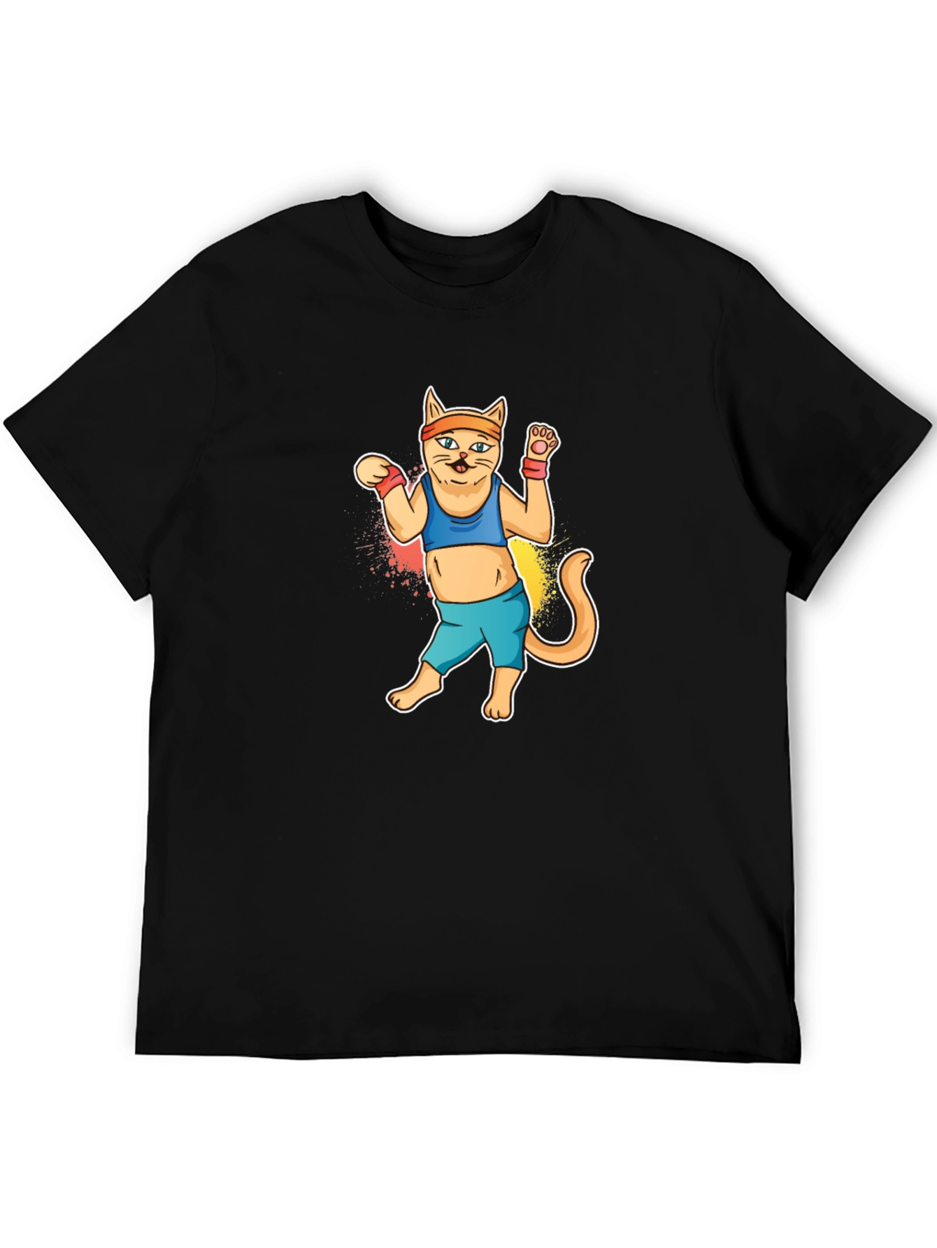 Dancing Workout Cat T-Shirt
