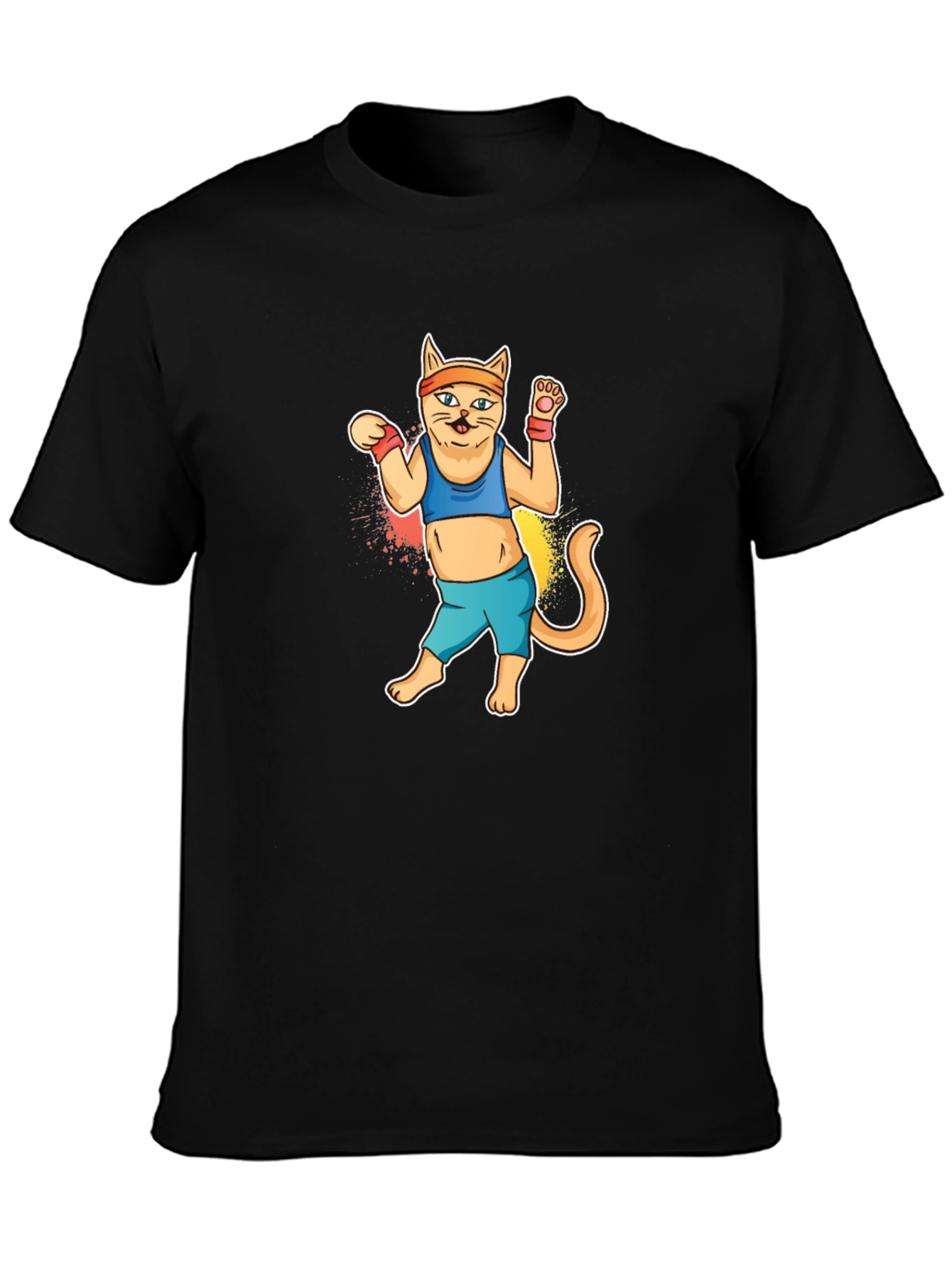 Dancing Workout Cat T-Shirt