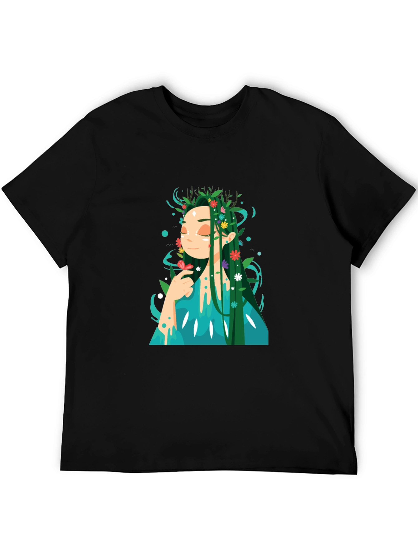 Nature Goddess Graphic Tee - Unique Design