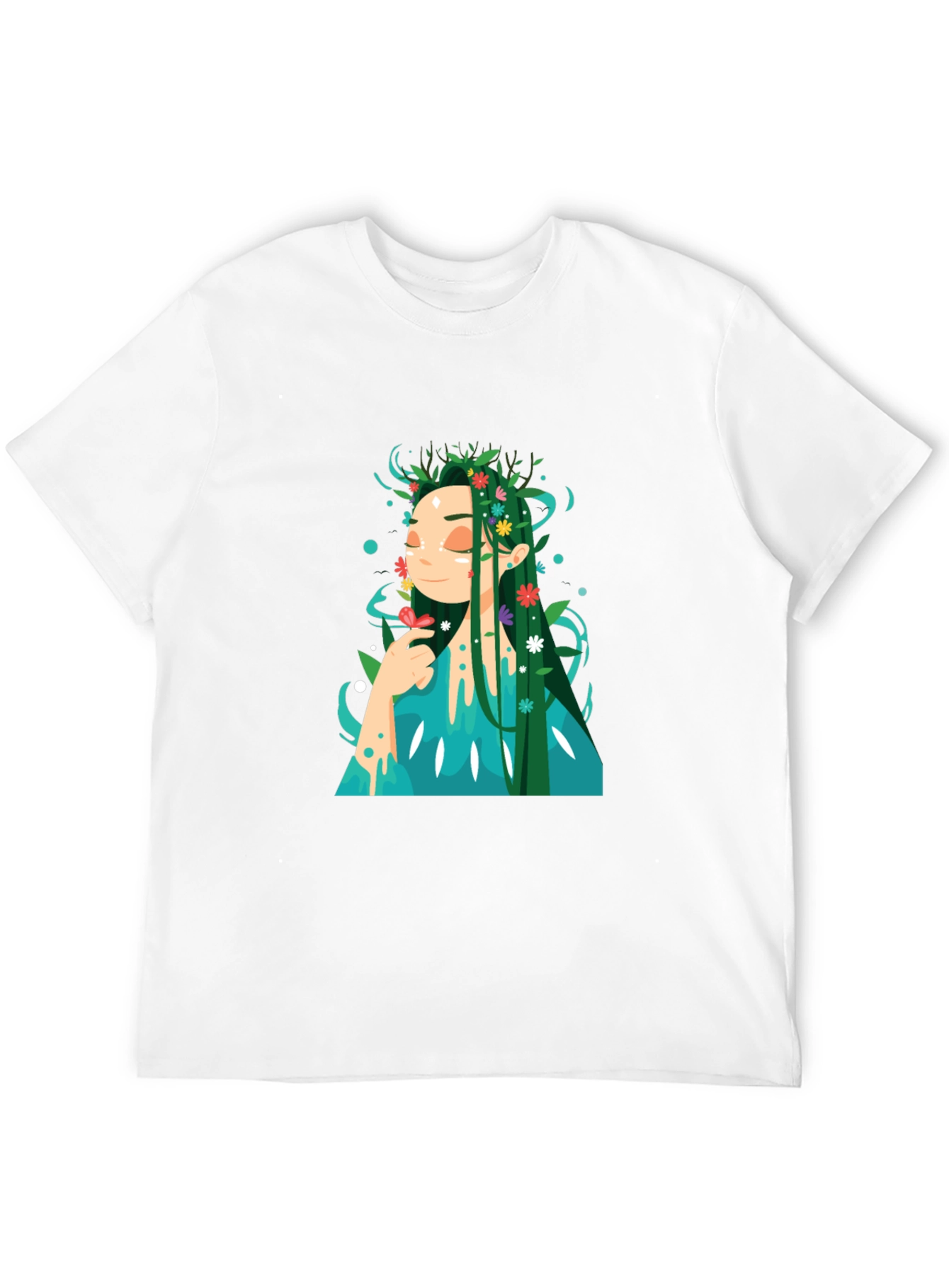 Nature Goddess Graphic Tee - Unique Design