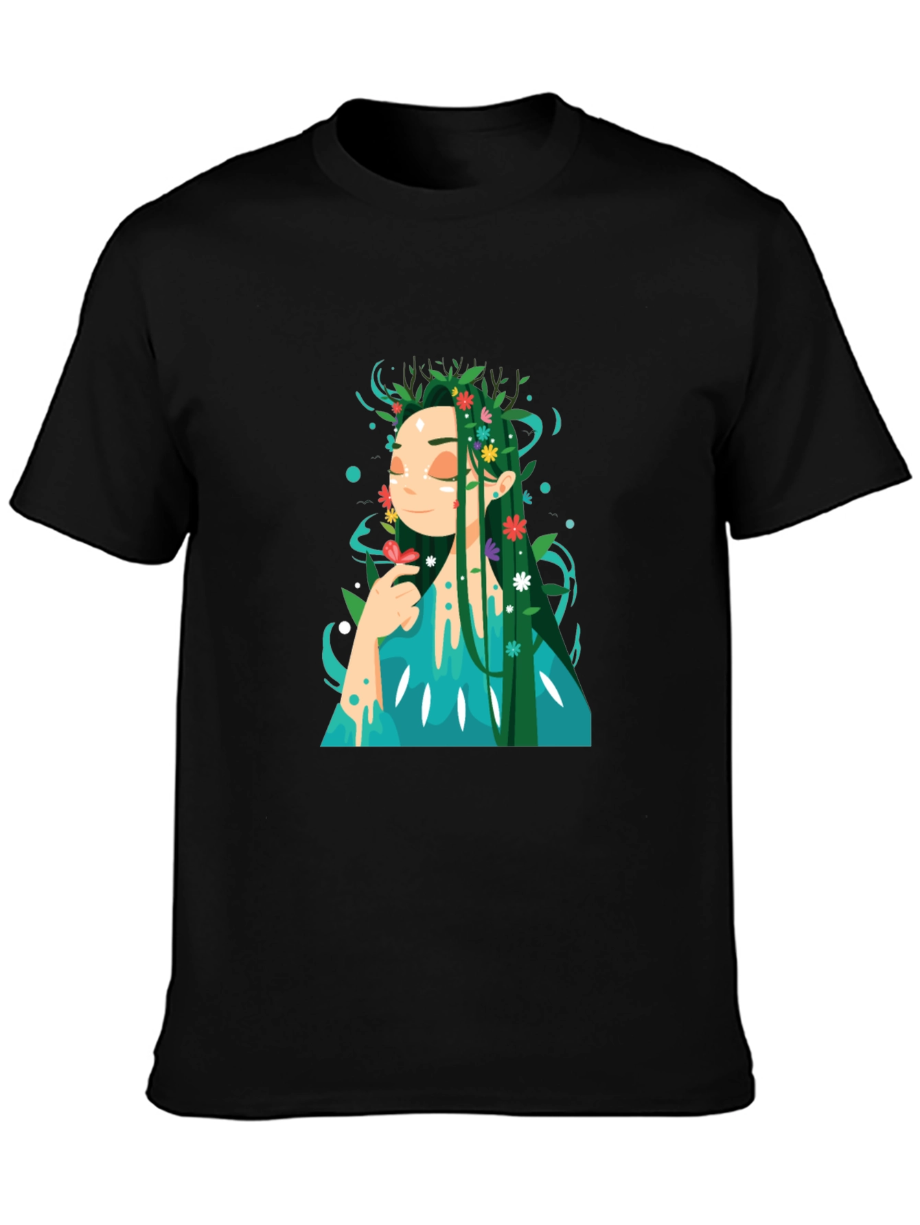 Nature Goddess Graphic Tee - Unique Design