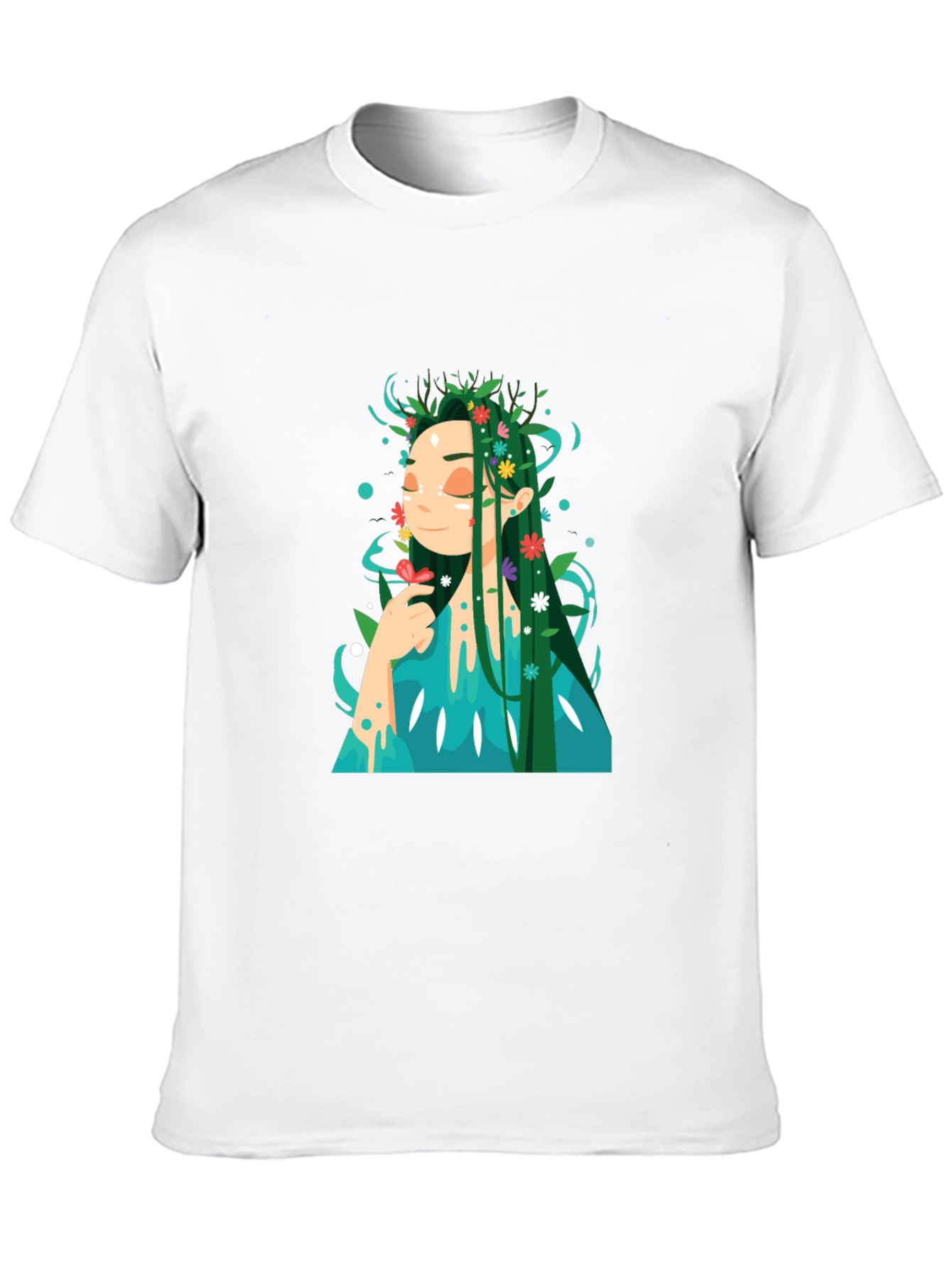 Nature Goddess Graphic Tee - Unique Design