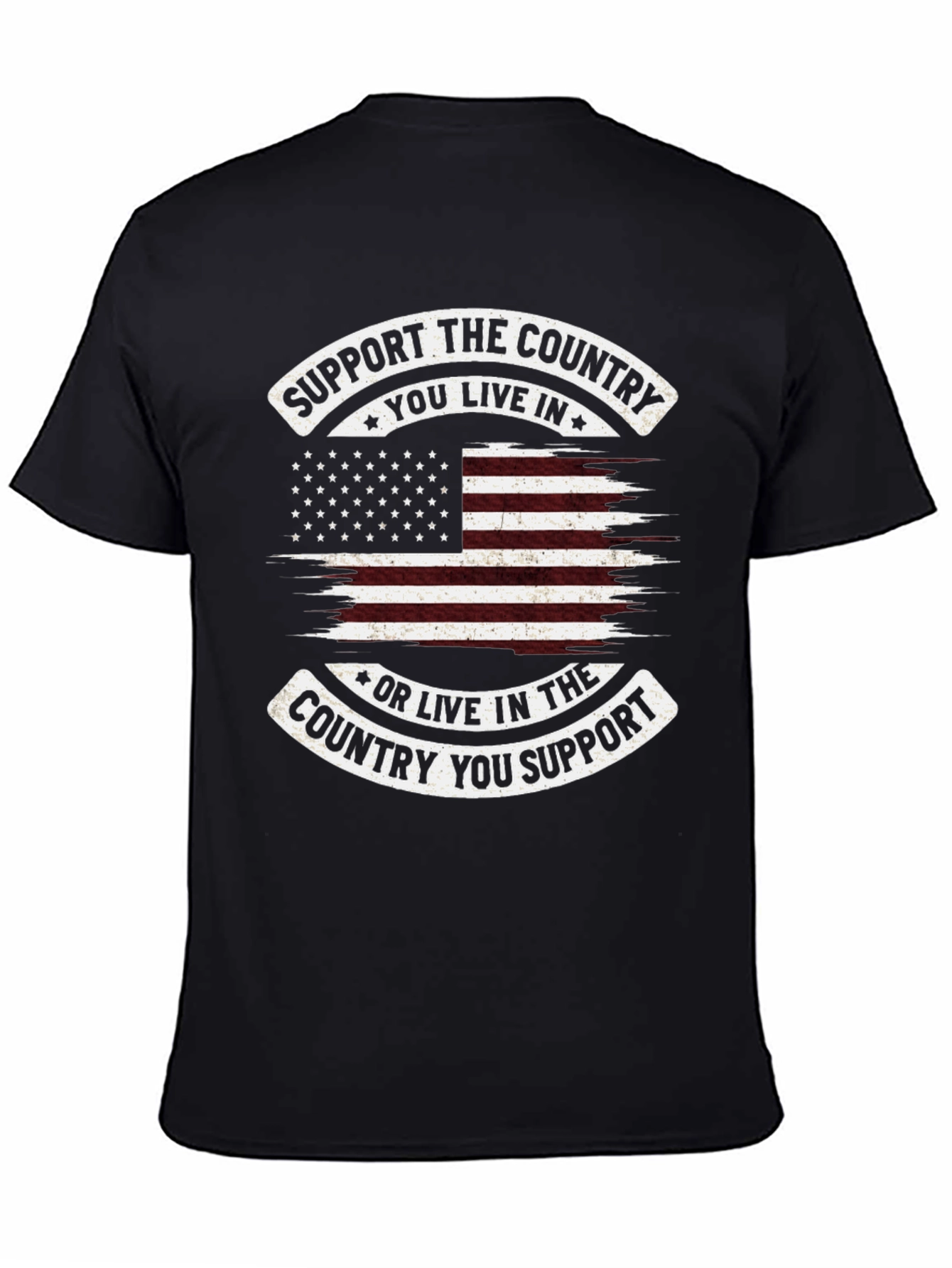 Patriotic Support the Country Graphic Tee
