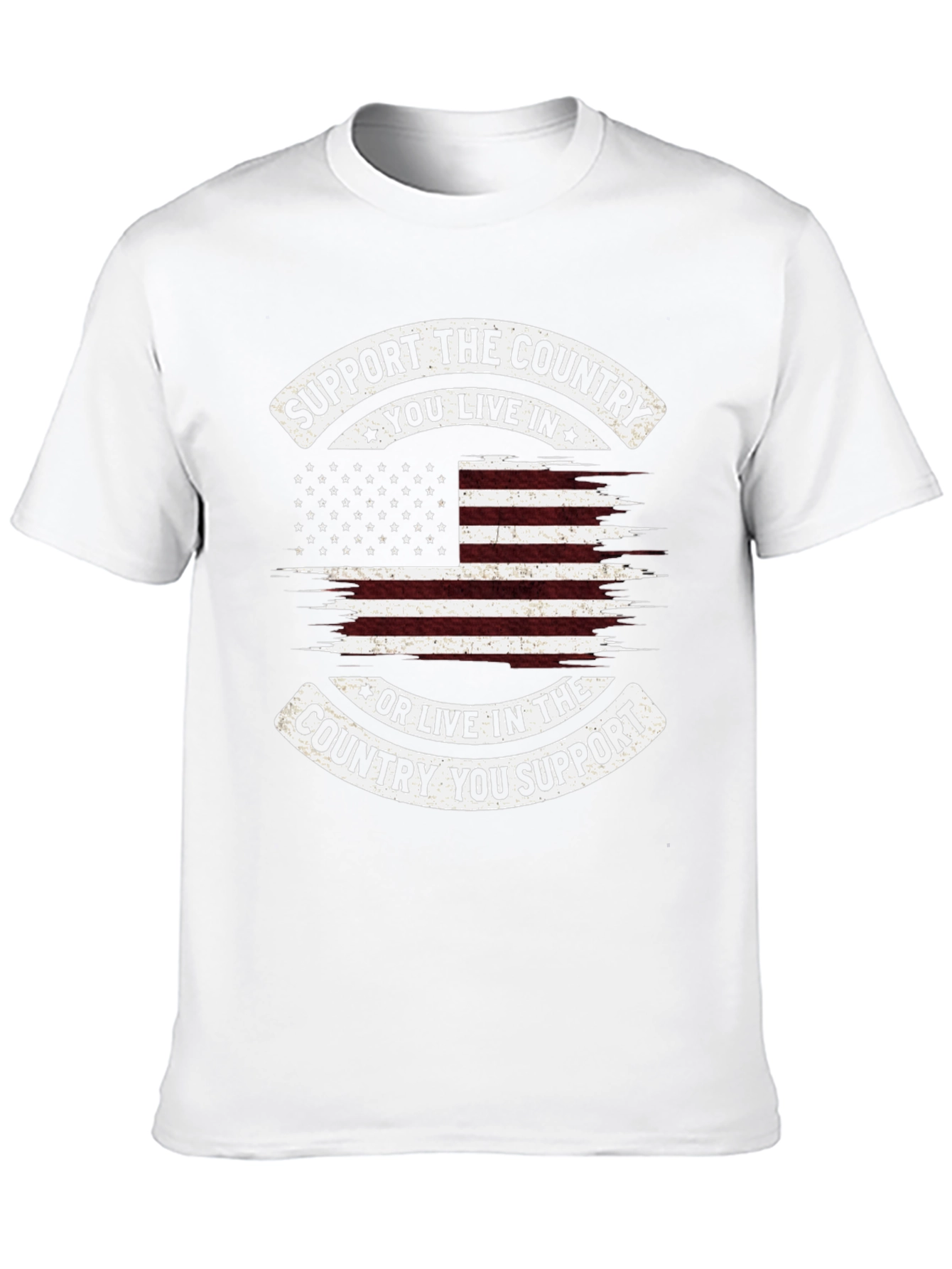 Patriotic Support the Country Graphic Tee