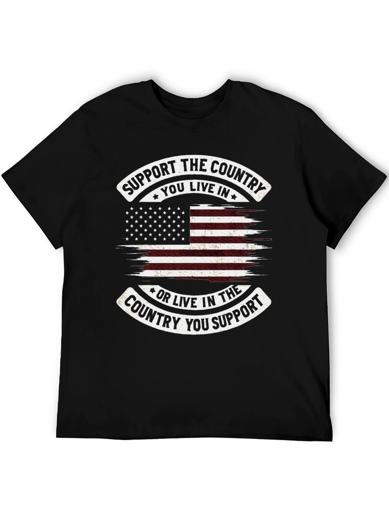 Patriotic Support the Country Graphic Tee