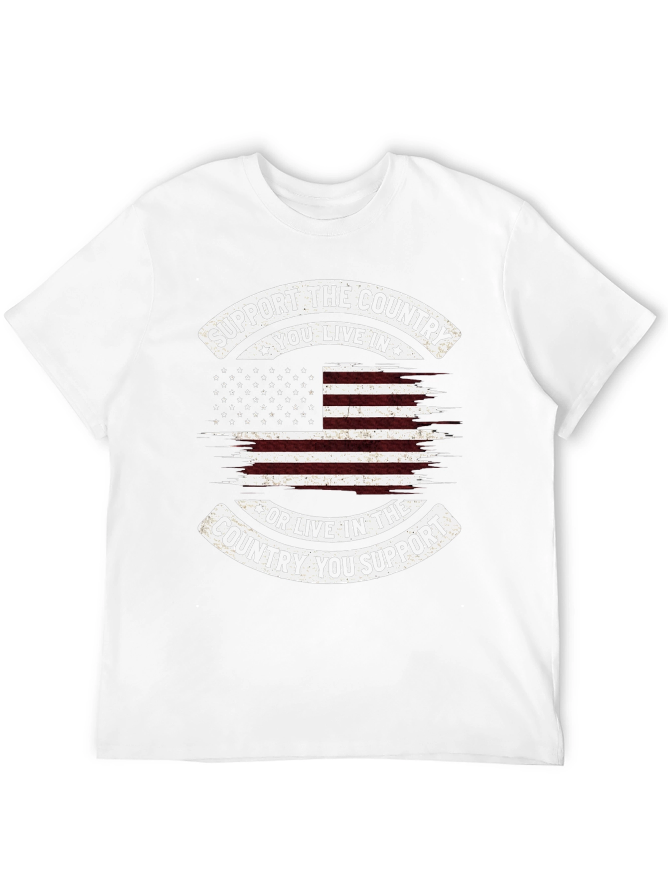 Patriotic Support the Country Graphic Tee