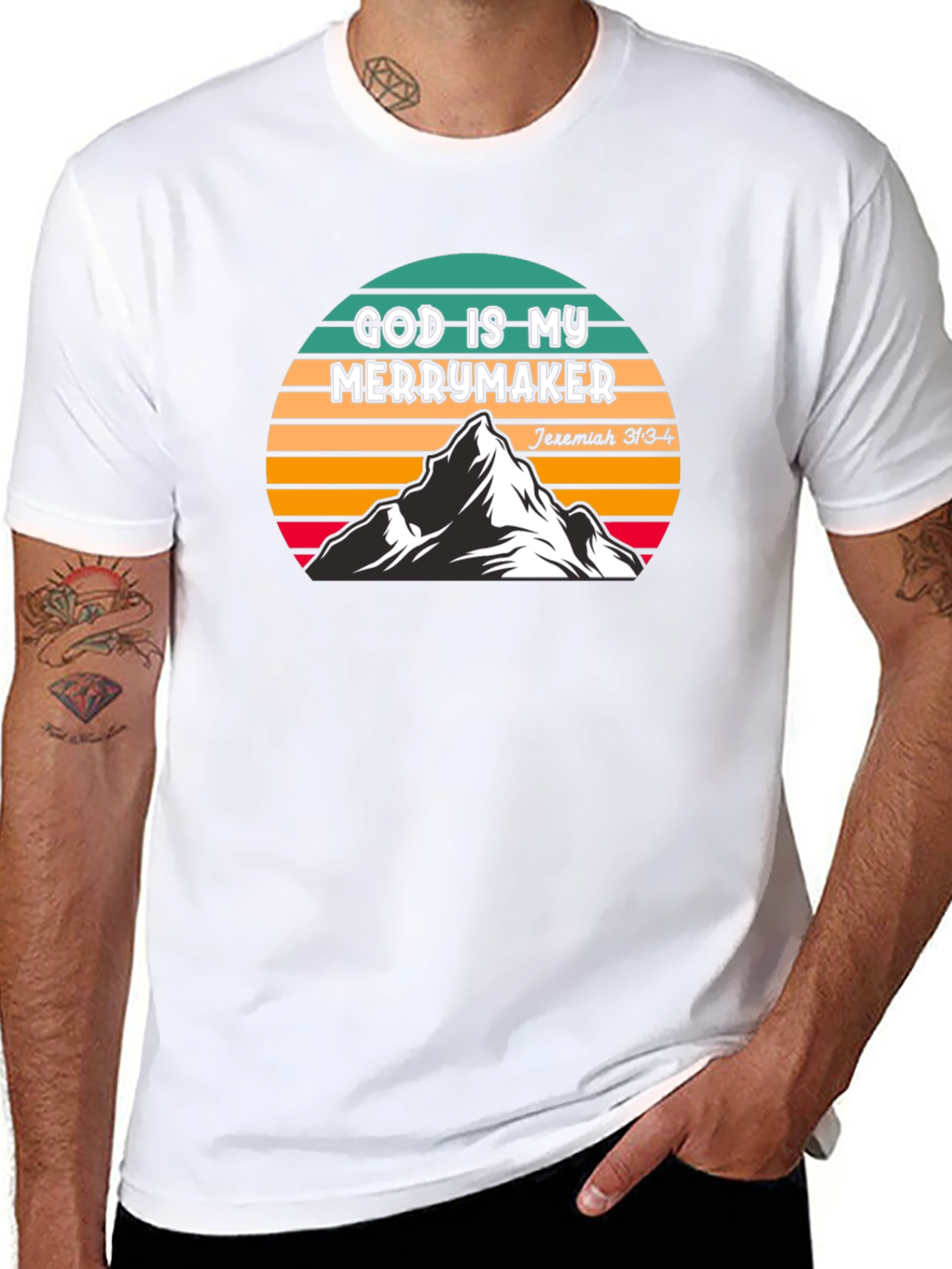 God Is My Merrymaker T-Shirt - Christian Inspired Apparel
