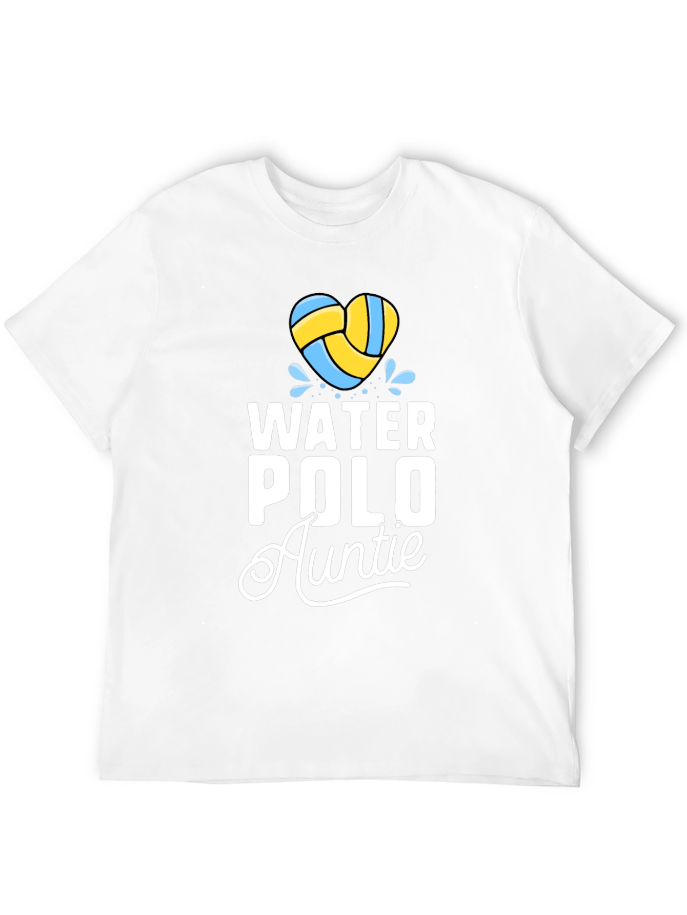 Water Polo Auntie T-Shirt Heart Waterpolo