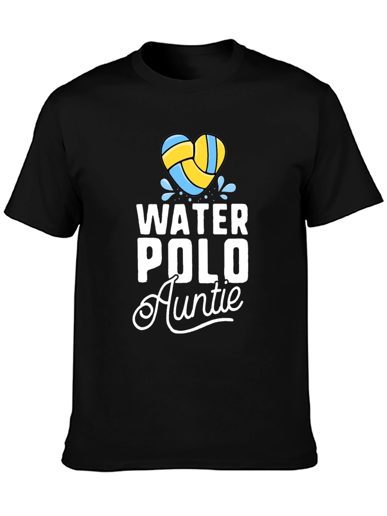 Water Polo Auntie T-Shirt Heart Waterpolo