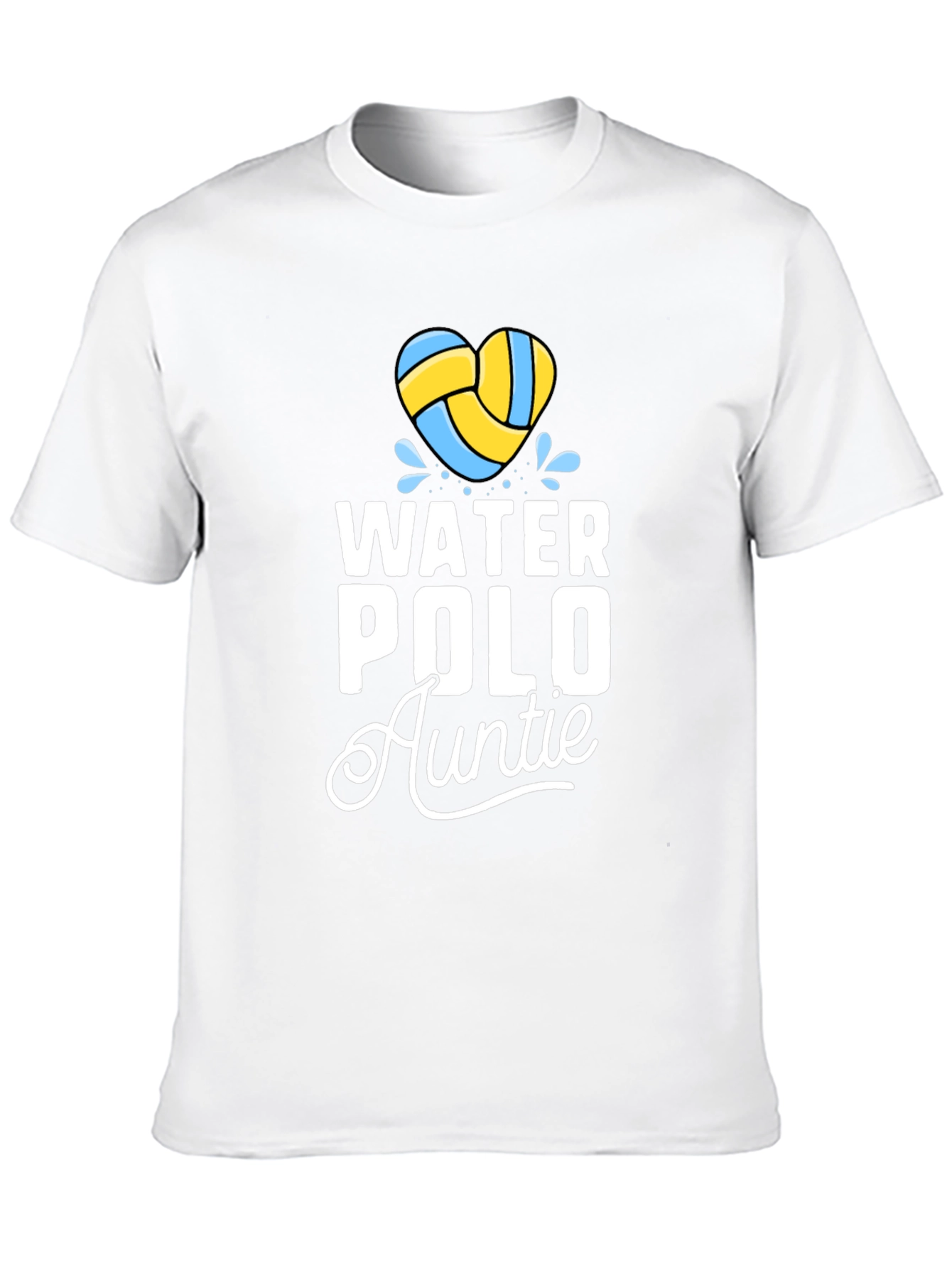 Water Polo Auntie T-Shirt Heart Waterpolo