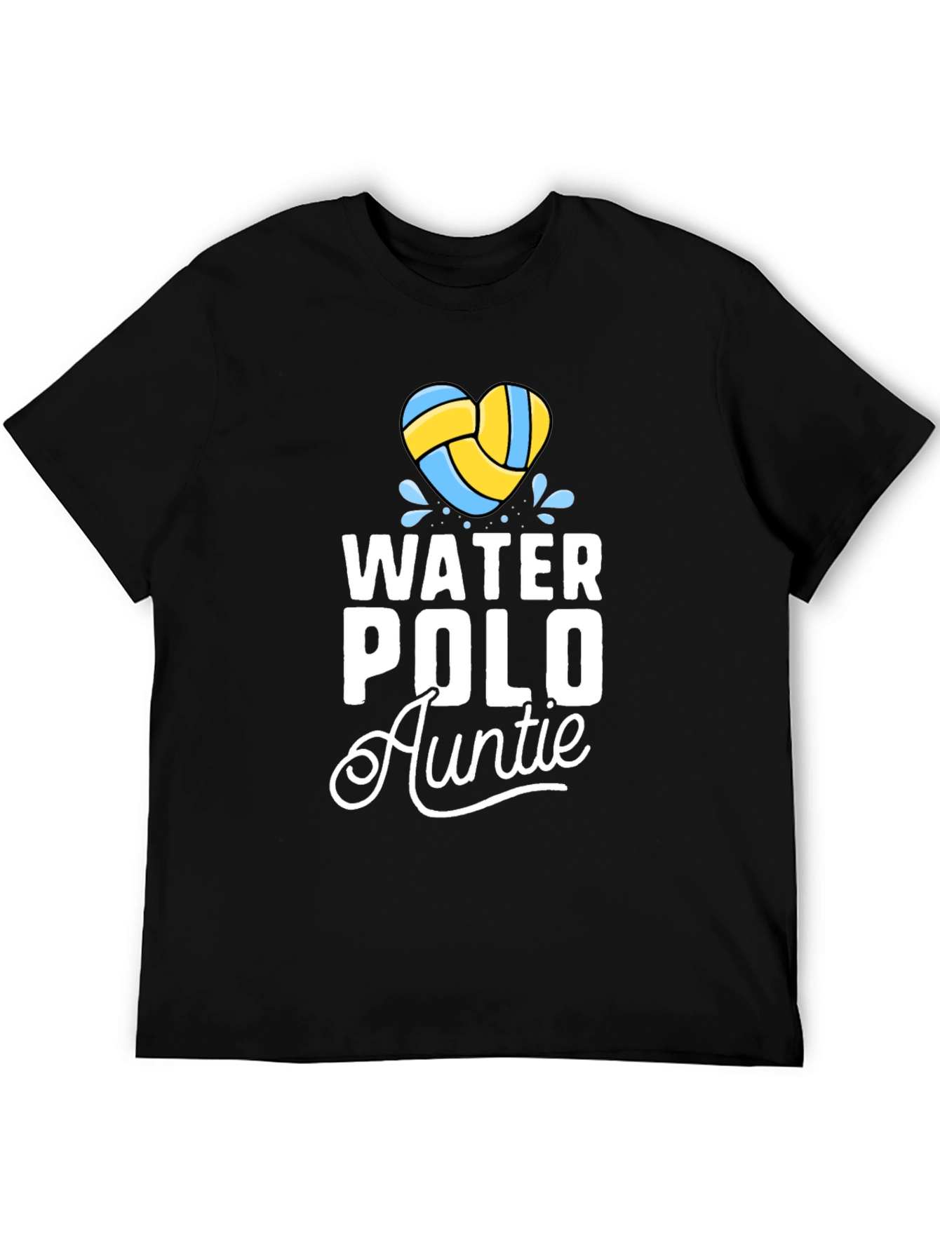 Water Polo Auntie T-Shirt Heart Waterpolo
