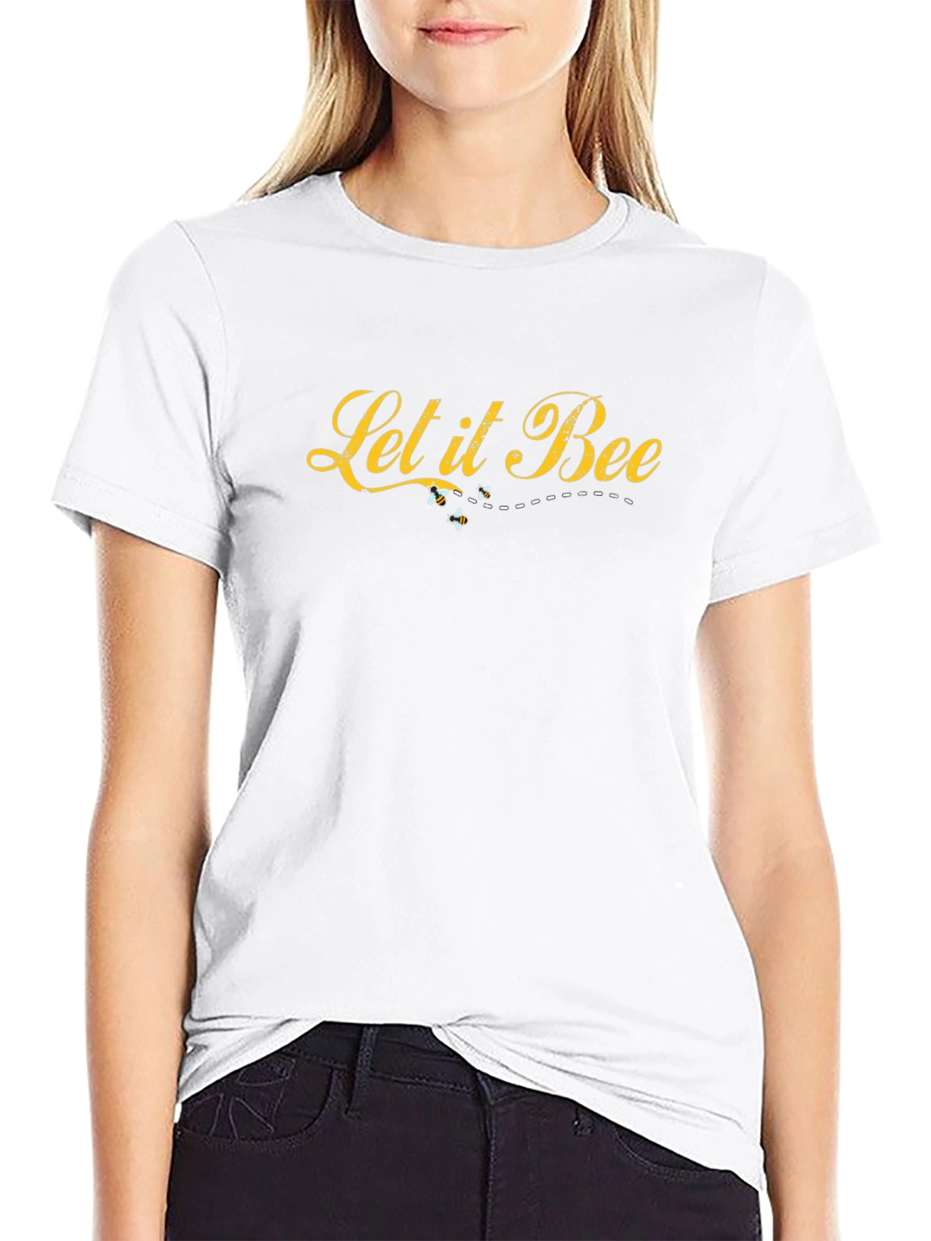 Let it Bee Graphic T-Shirt - Black Cotton Tee
