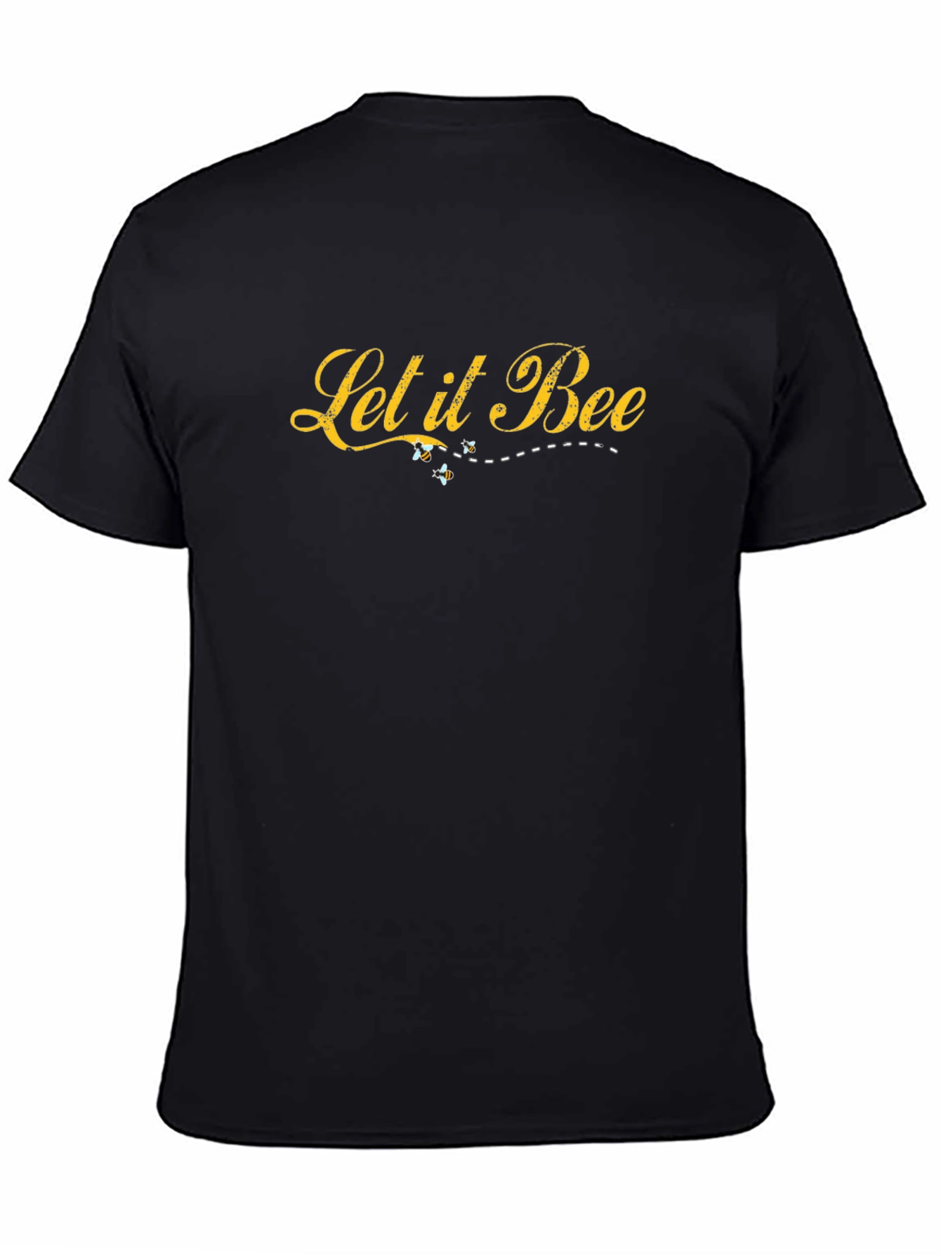 Let it Bee Graphic T-Shirt - Black Cotton Tee