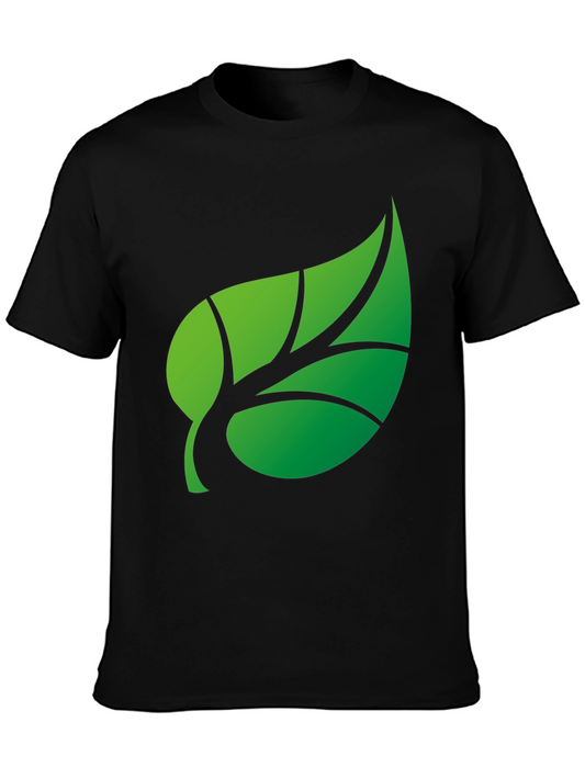 Green Leaf Graphic T-Shirt