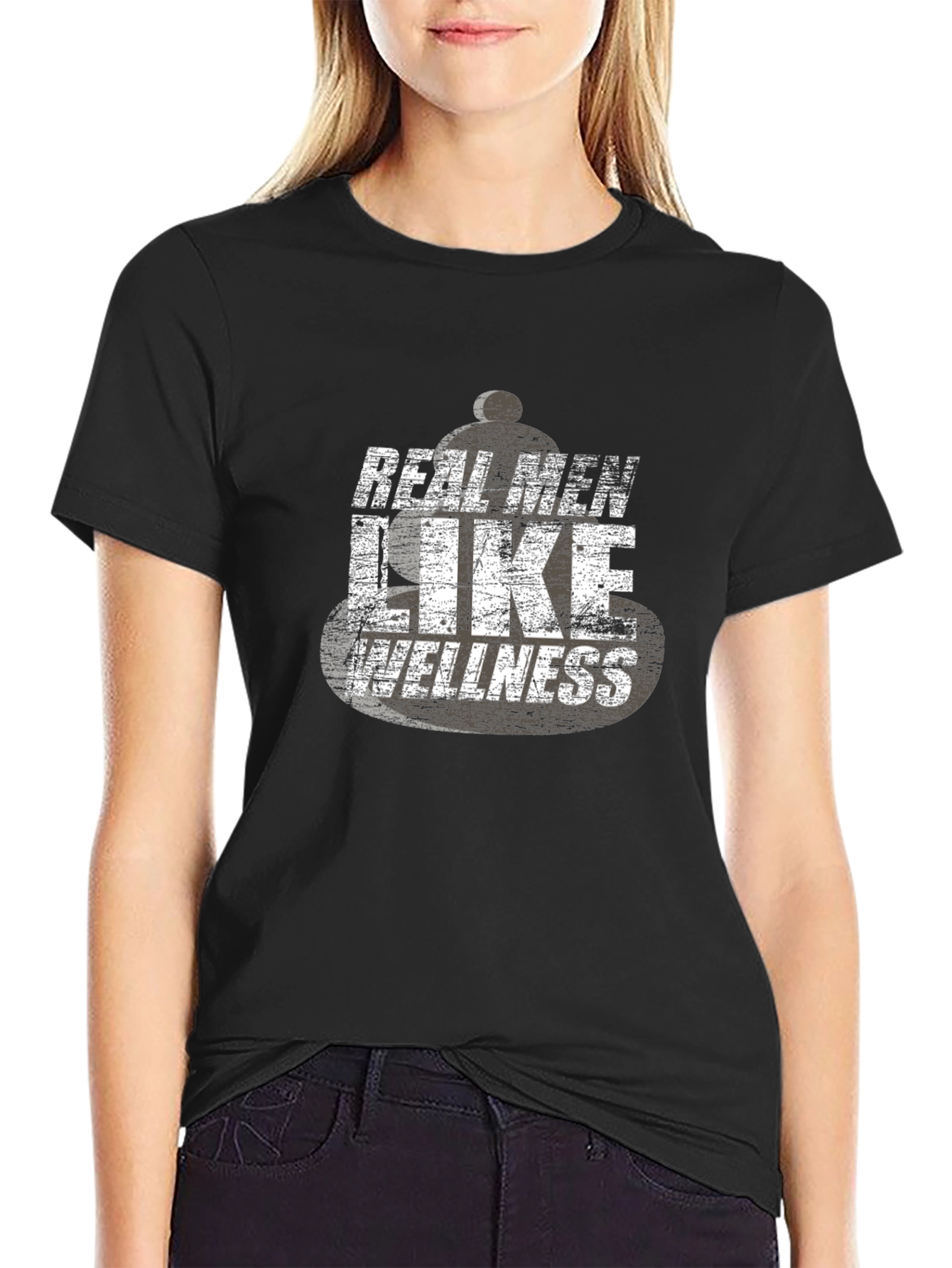 Real Men Like Wellness Graphic T-Shirt