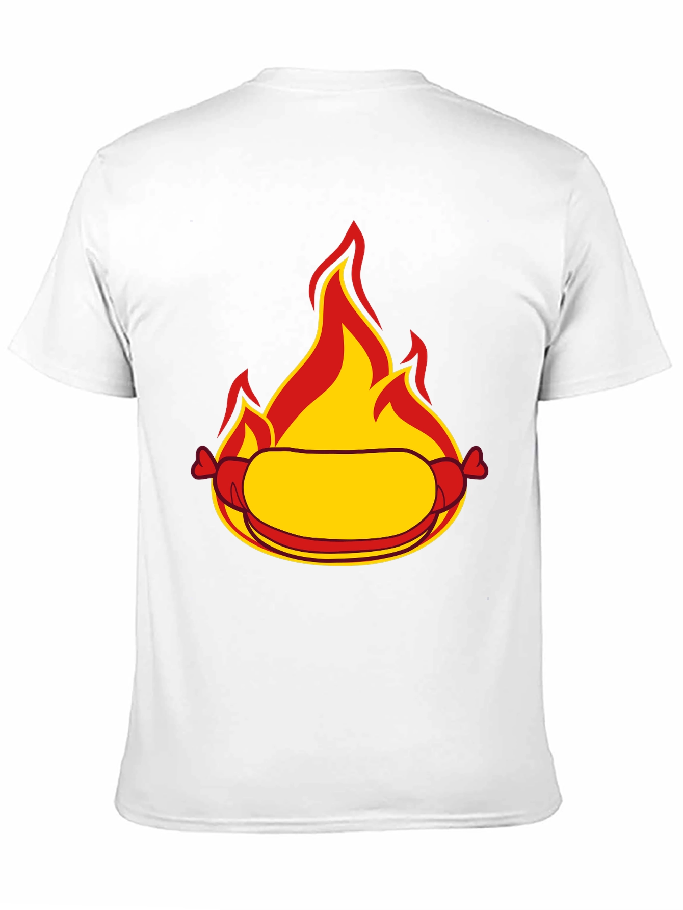 Flaming Hot Dog Graphic Tee
