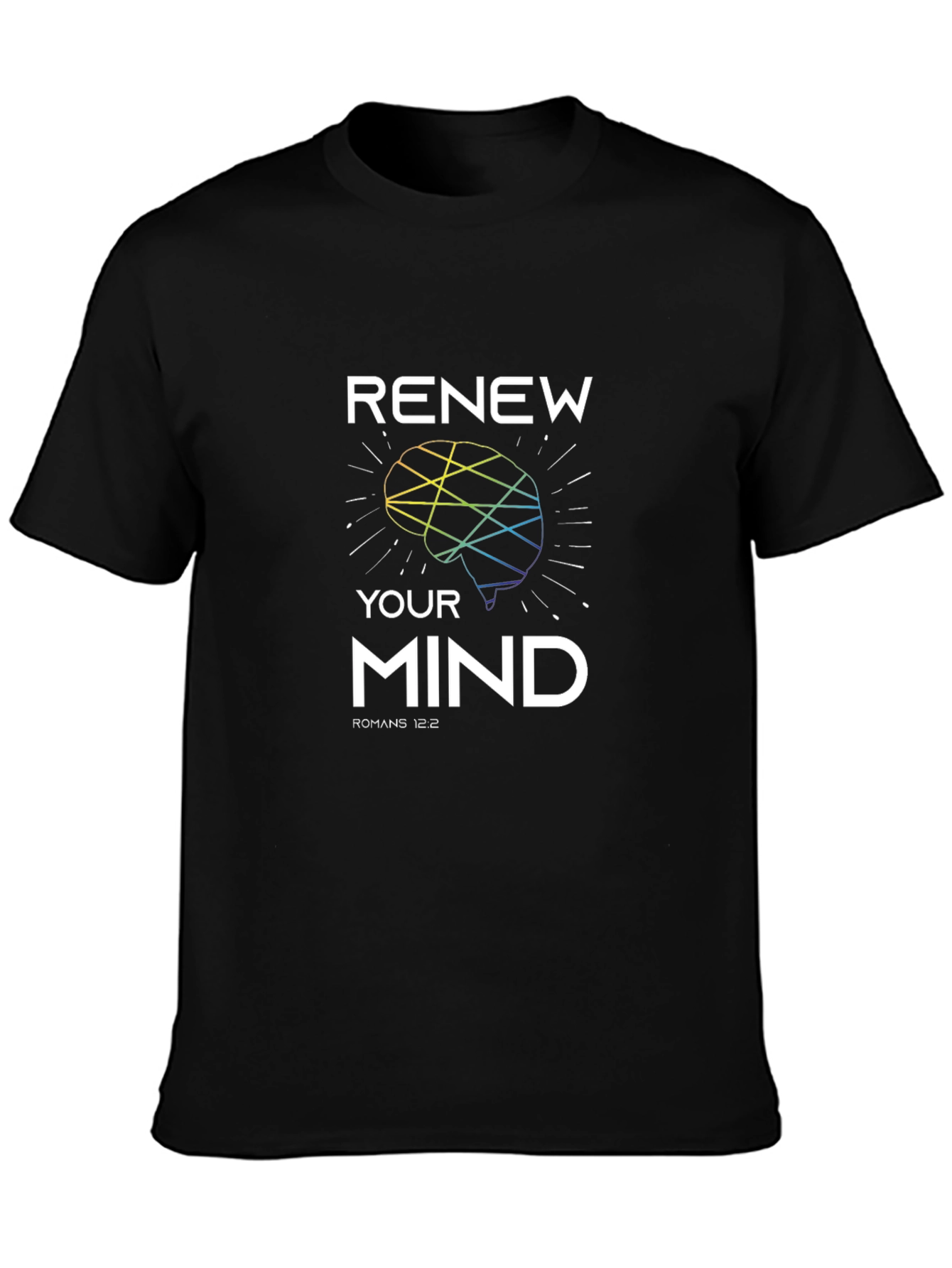 Renew Your Mind Black Graphic Tee