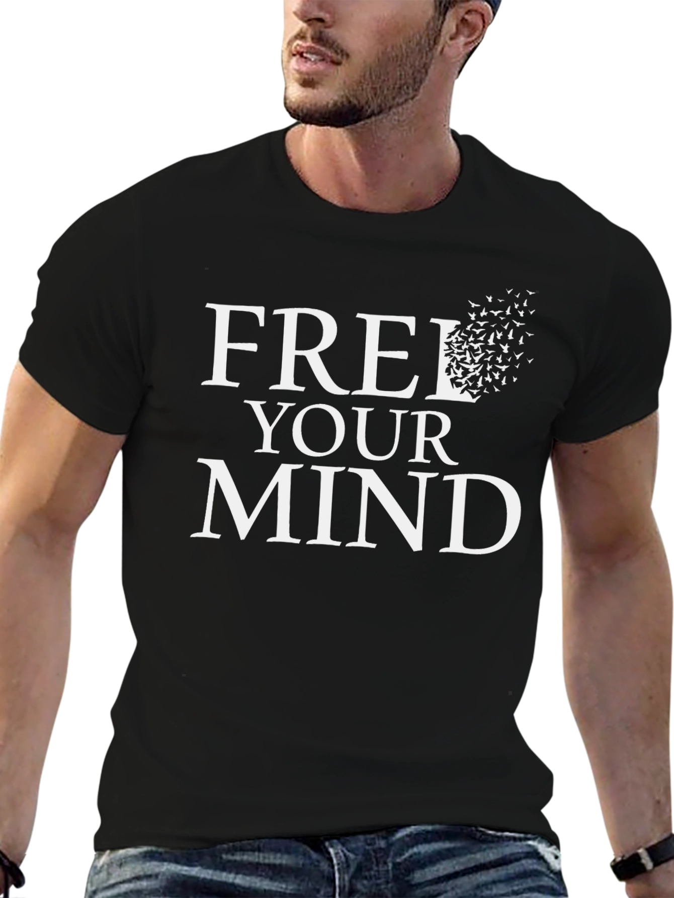 Free Your Mind Graphic Tee - Black