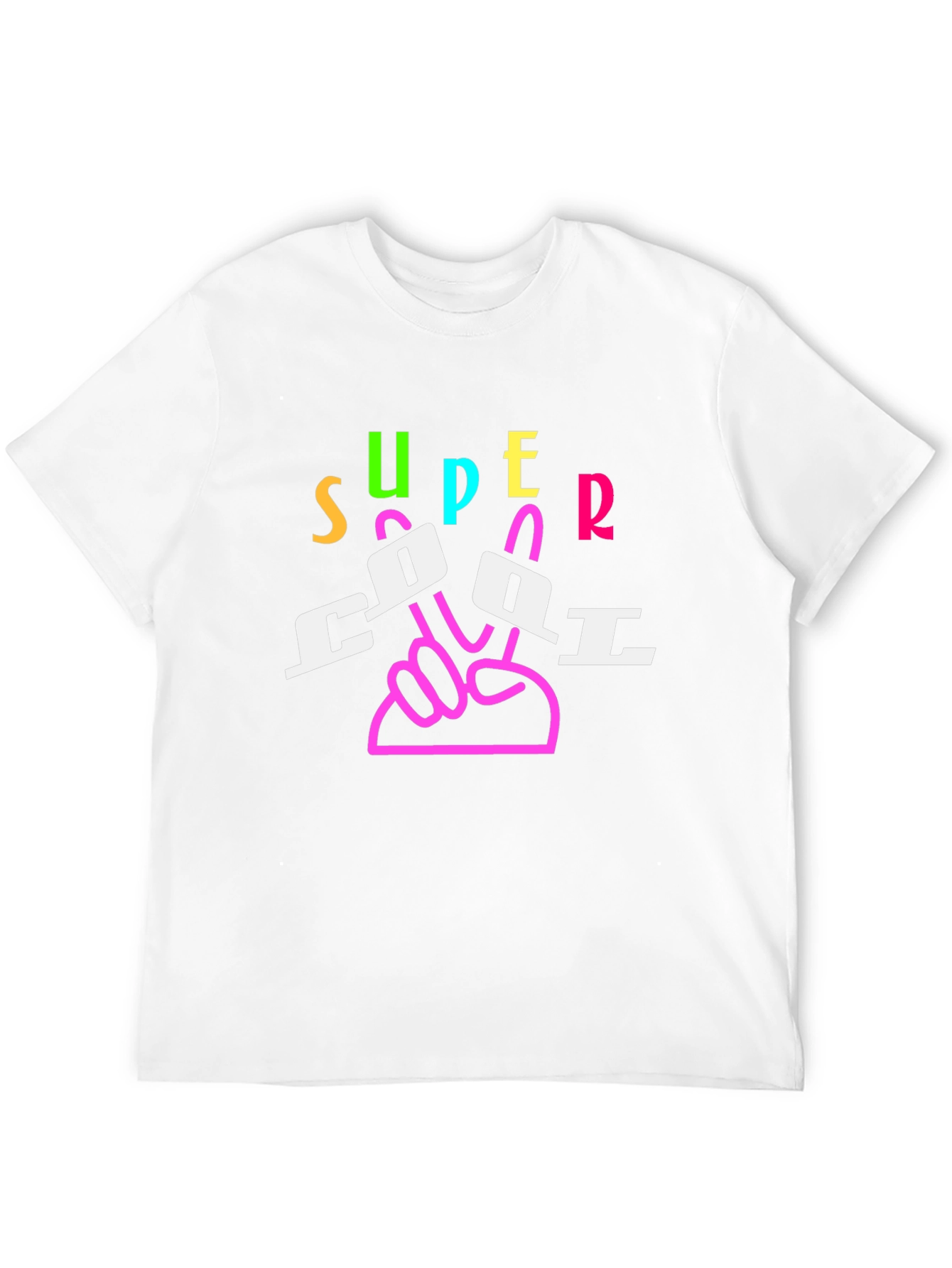 Super Cool Graphic Tee - Black Cotton Blend