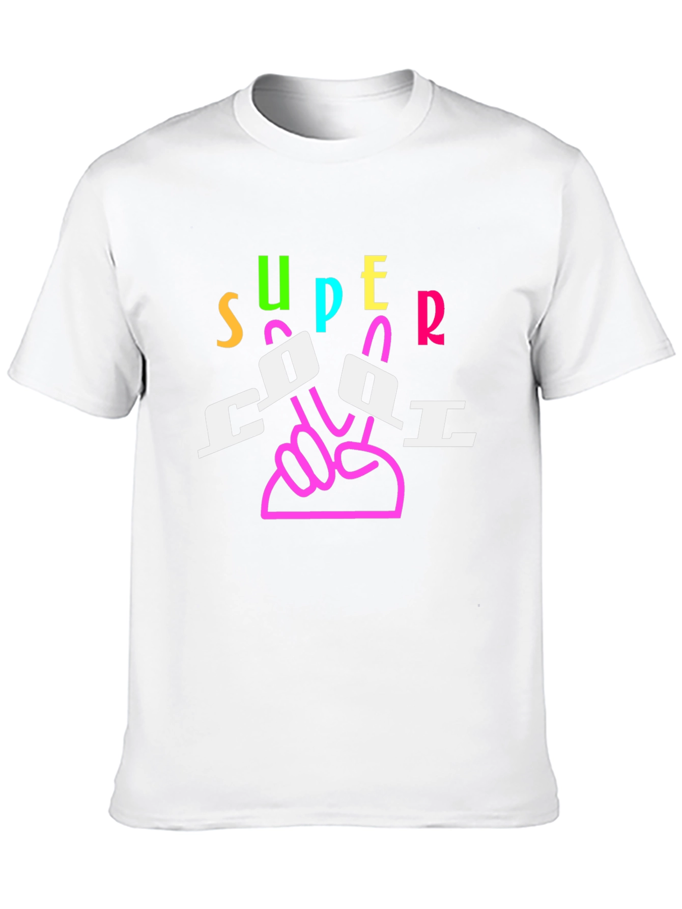 Super Cool Graphic Tee - Black Cotton Blend