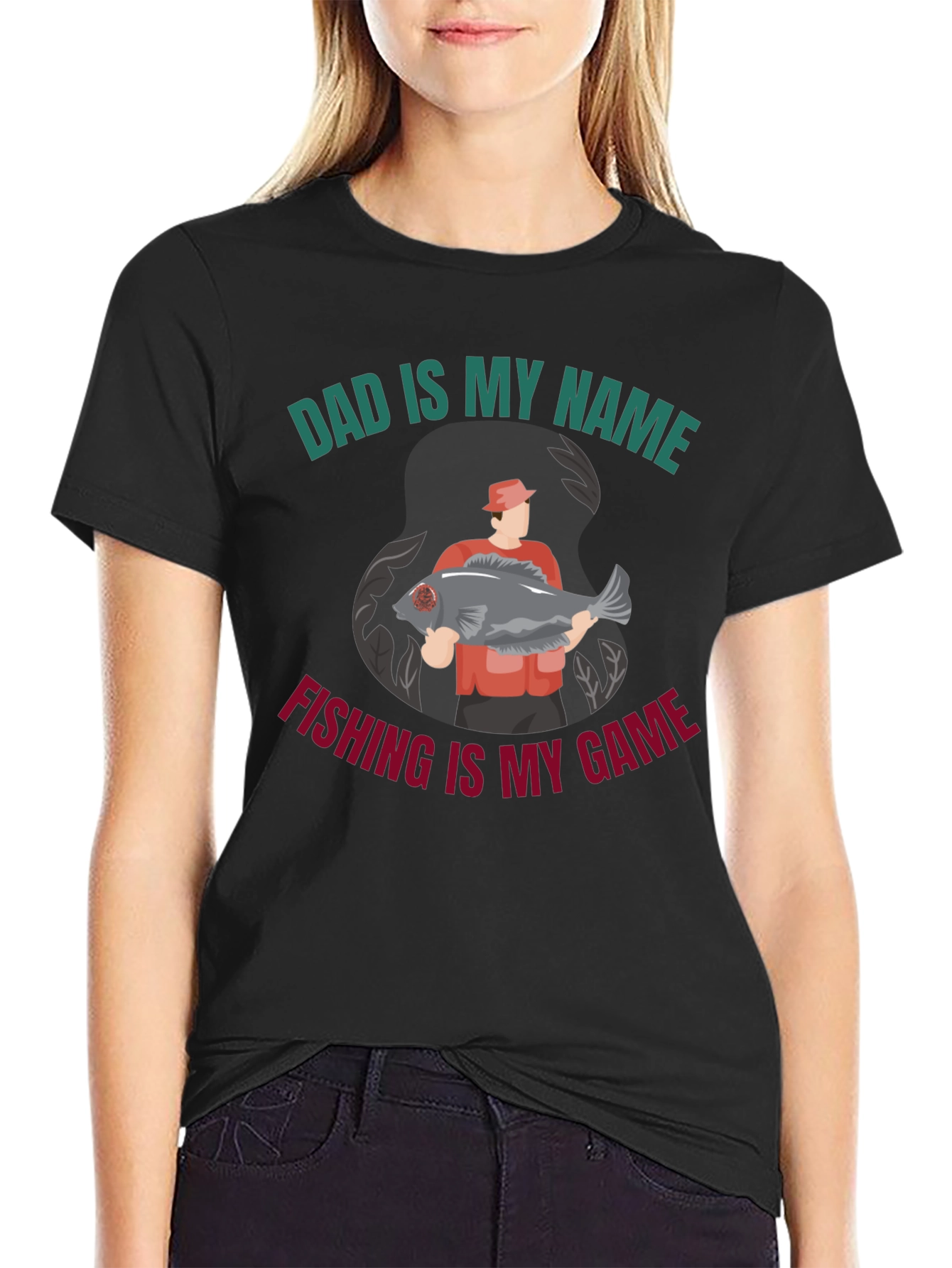 Dad Fishing Graphic T-Shirt