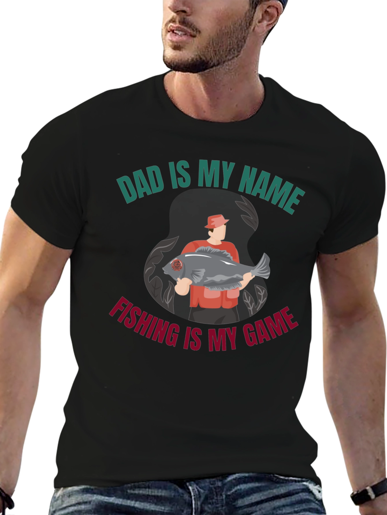 Dad Fishing Graphic T-Shirt